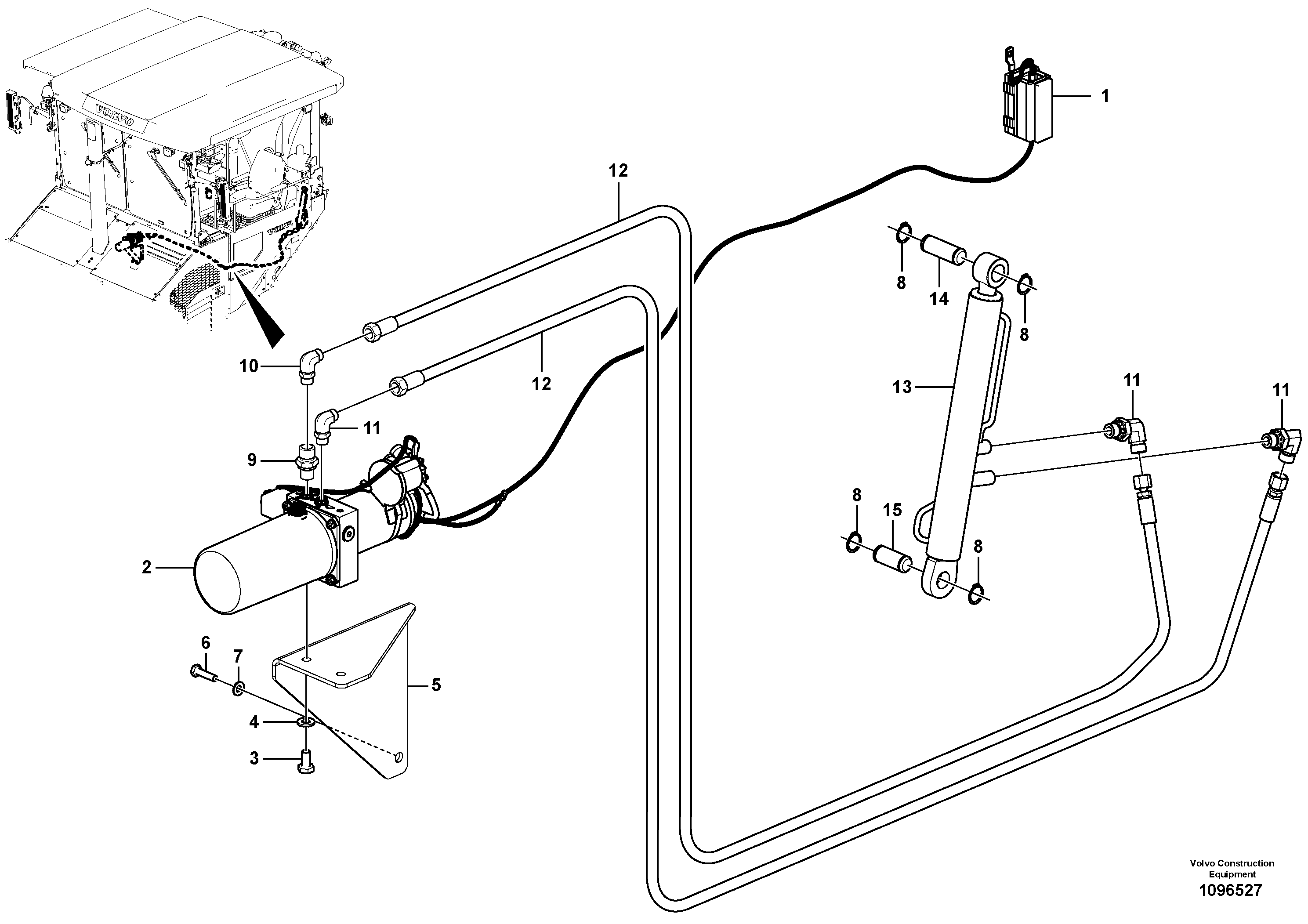 Seat frame VOE12834941 VOLVO