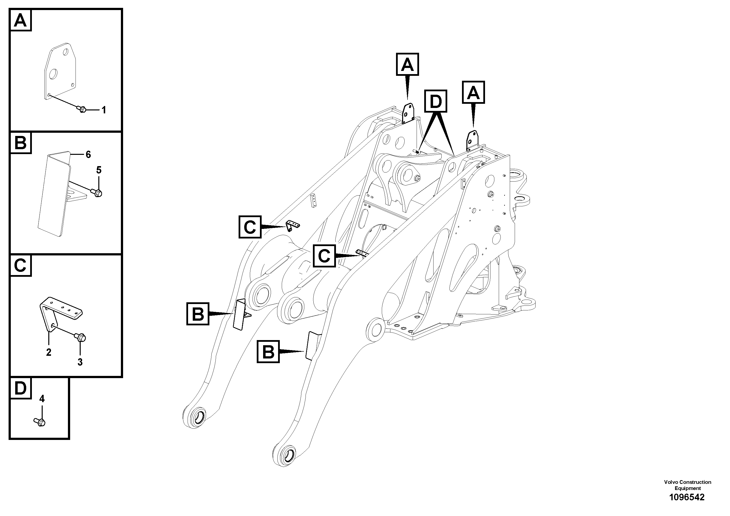 Seat frame VOE16029613 VOLVO