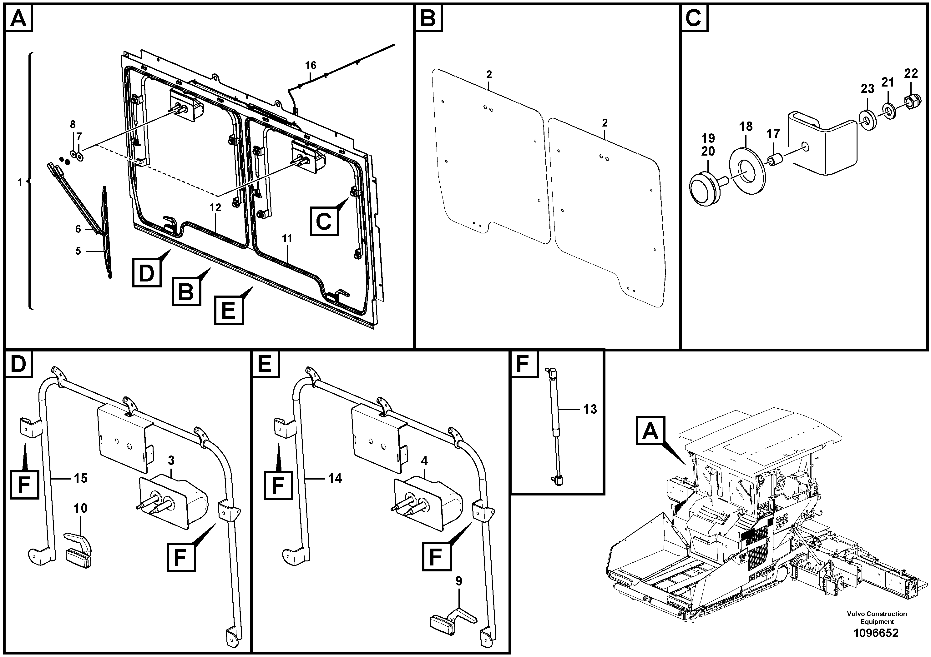 Upper Wiper VOE17455303 VOLVO