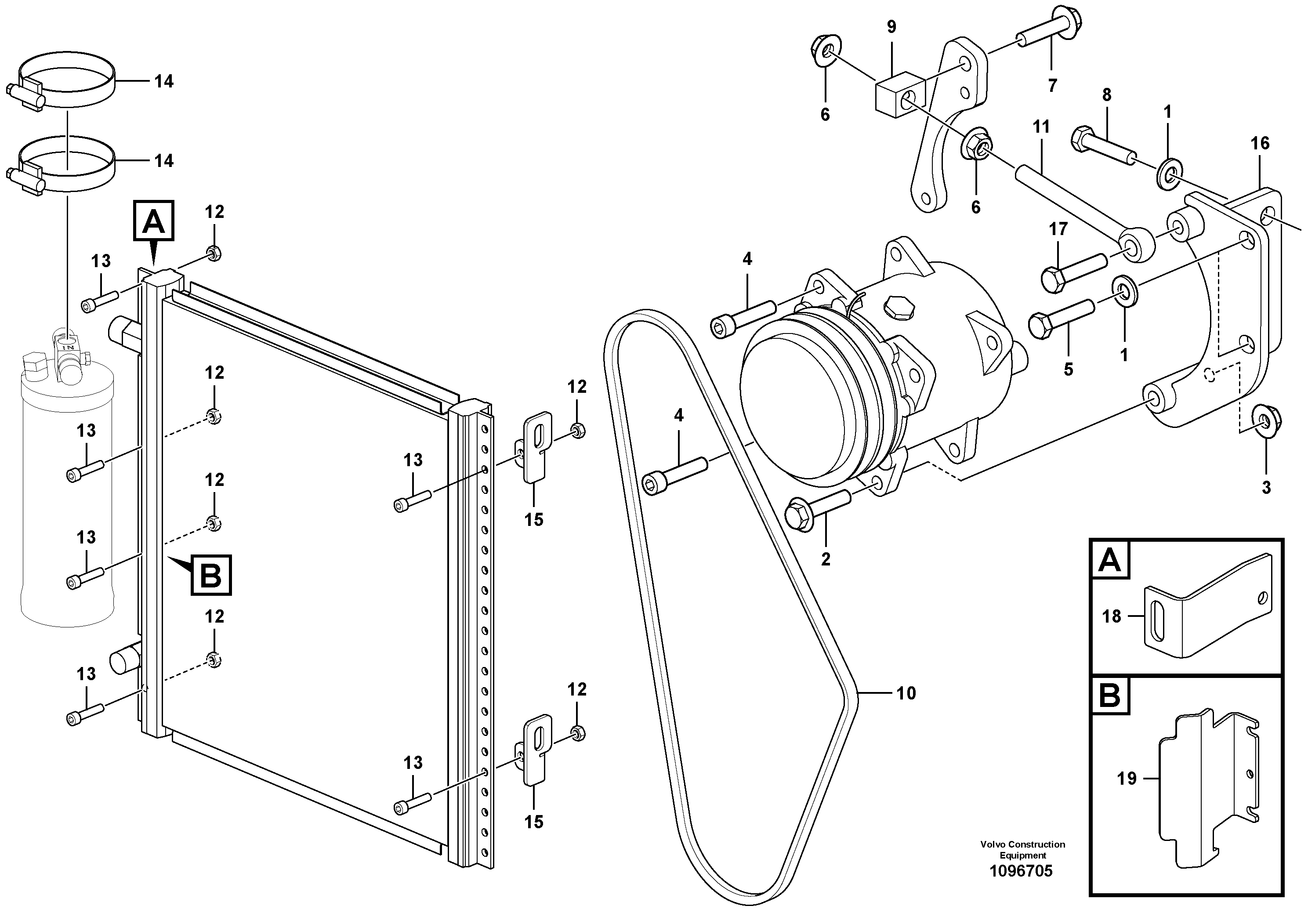 Bracket VOE15707356 VOLVO