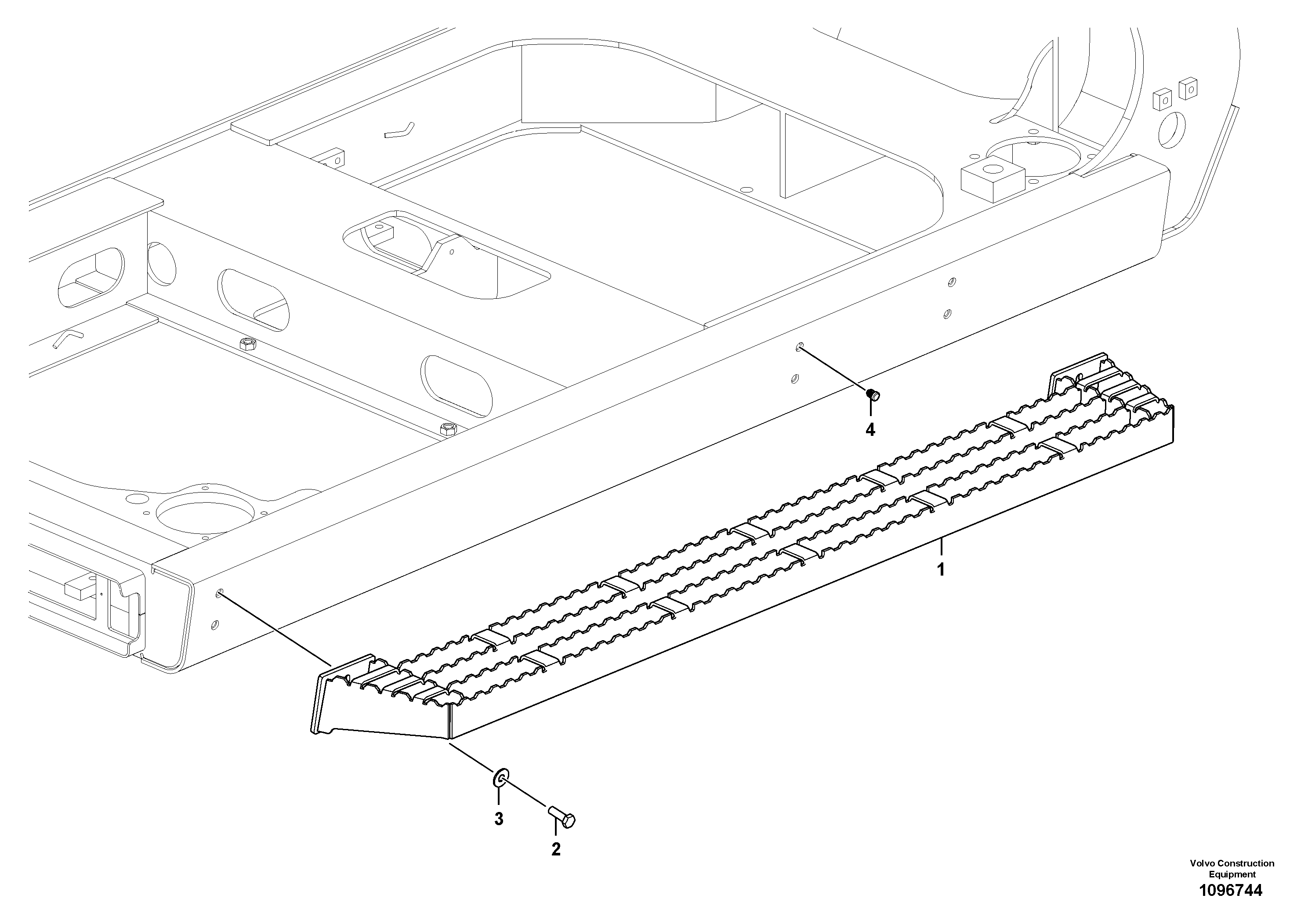 Pedal bracket R.h. VOE14727769 VOLVO