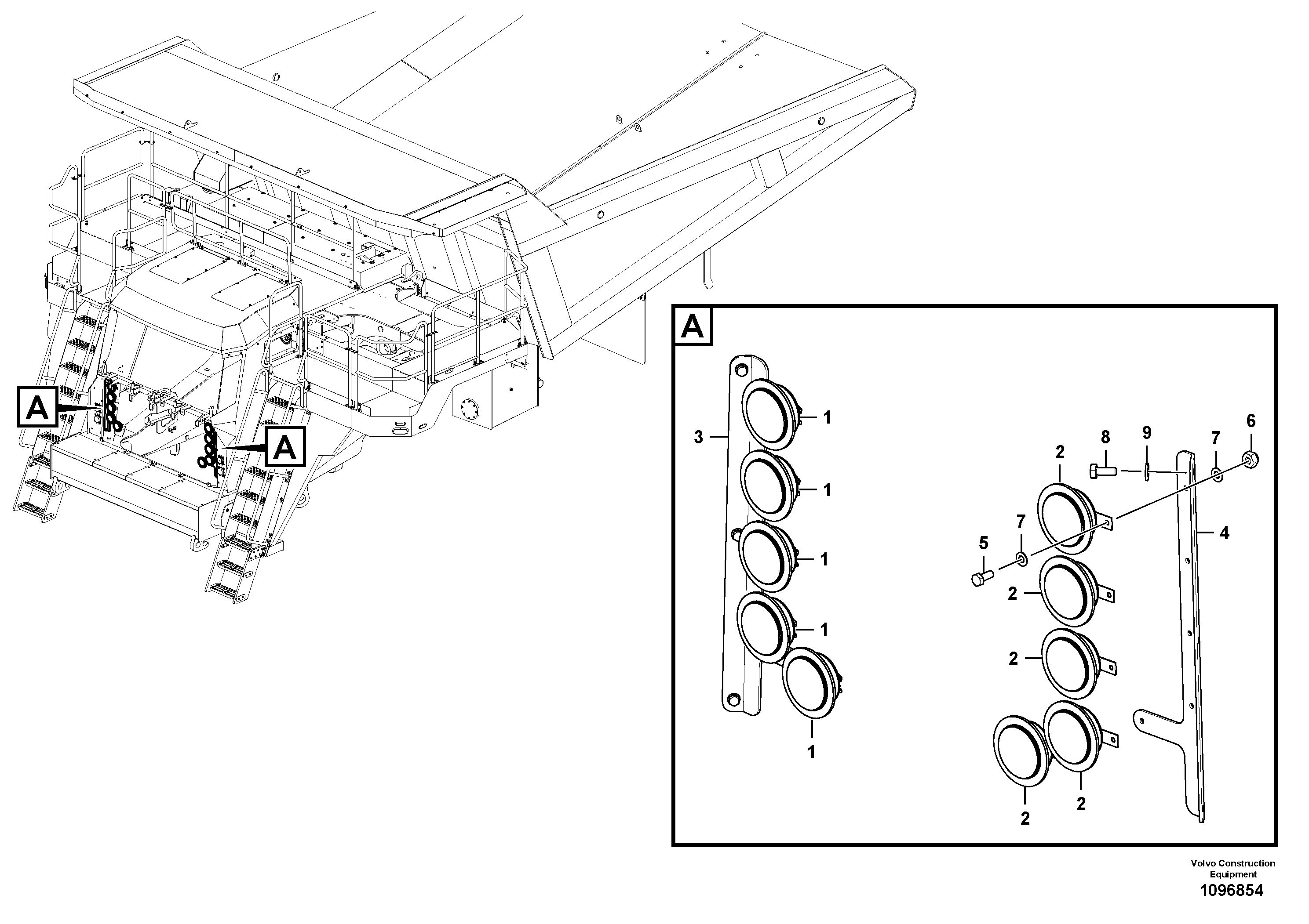 Seat frame TEL15430304 VOLVO