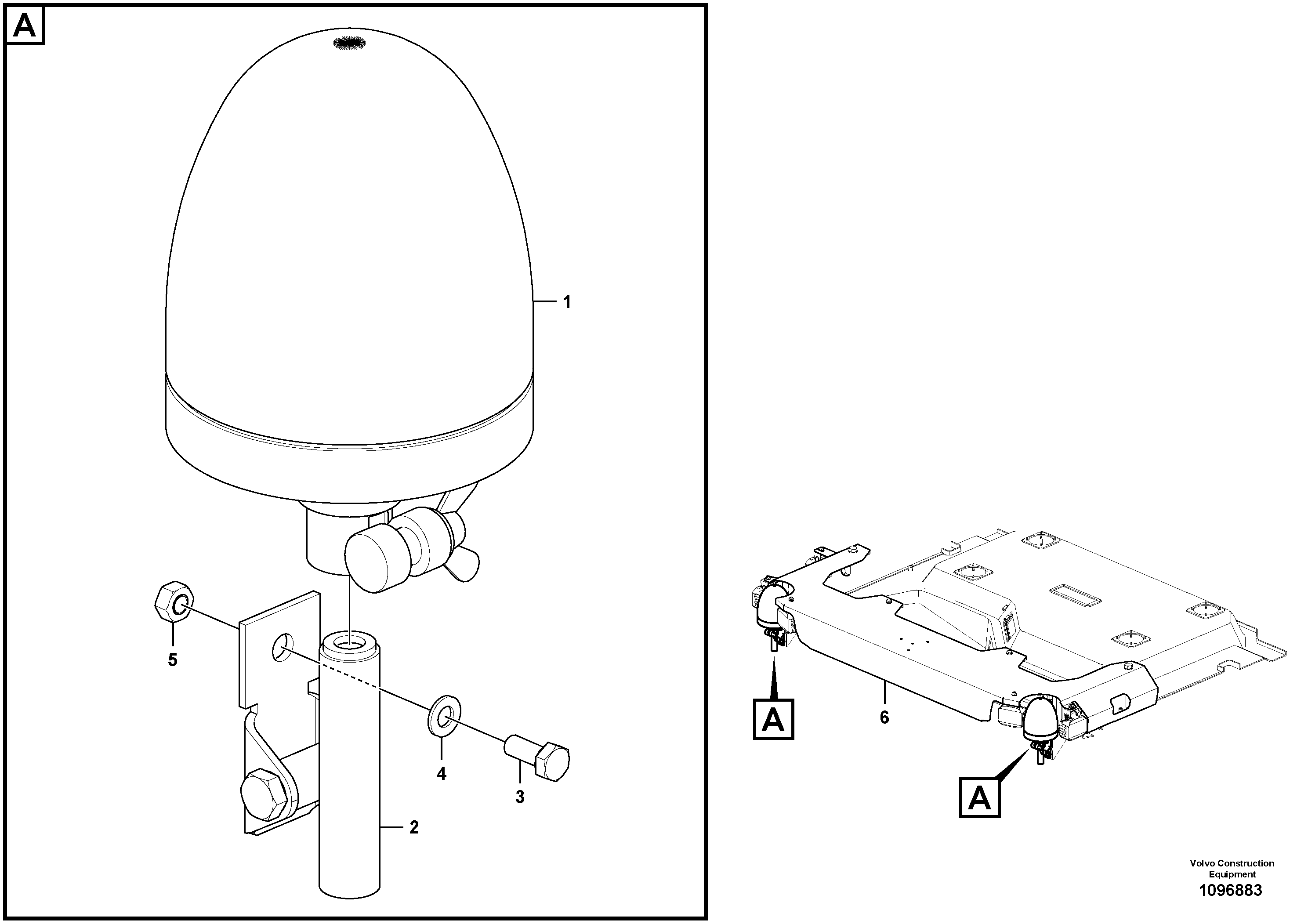 Bracket Beacon TEL15415997 VOLVO