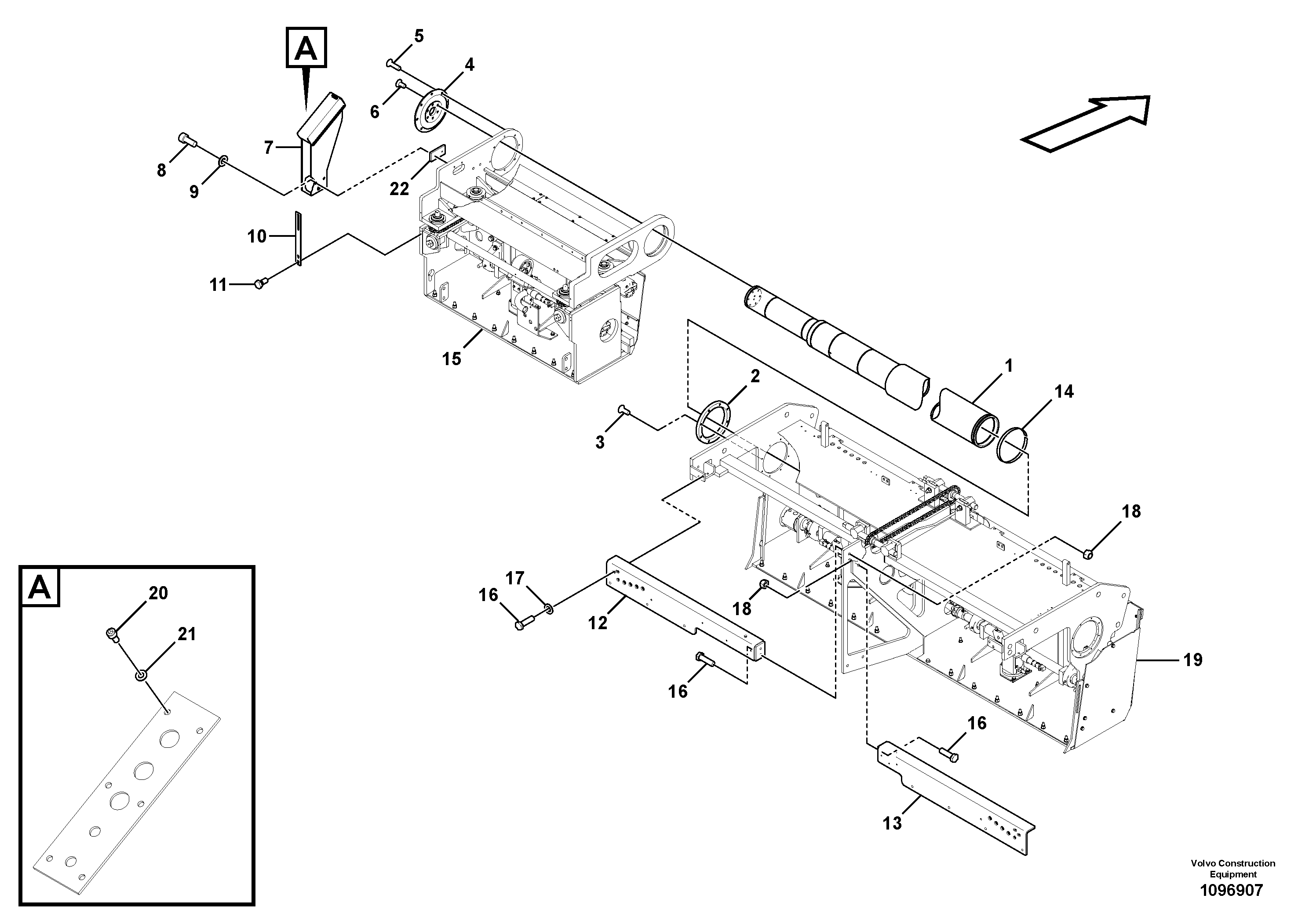 Balancer gasket VOE12838457 VOLVO