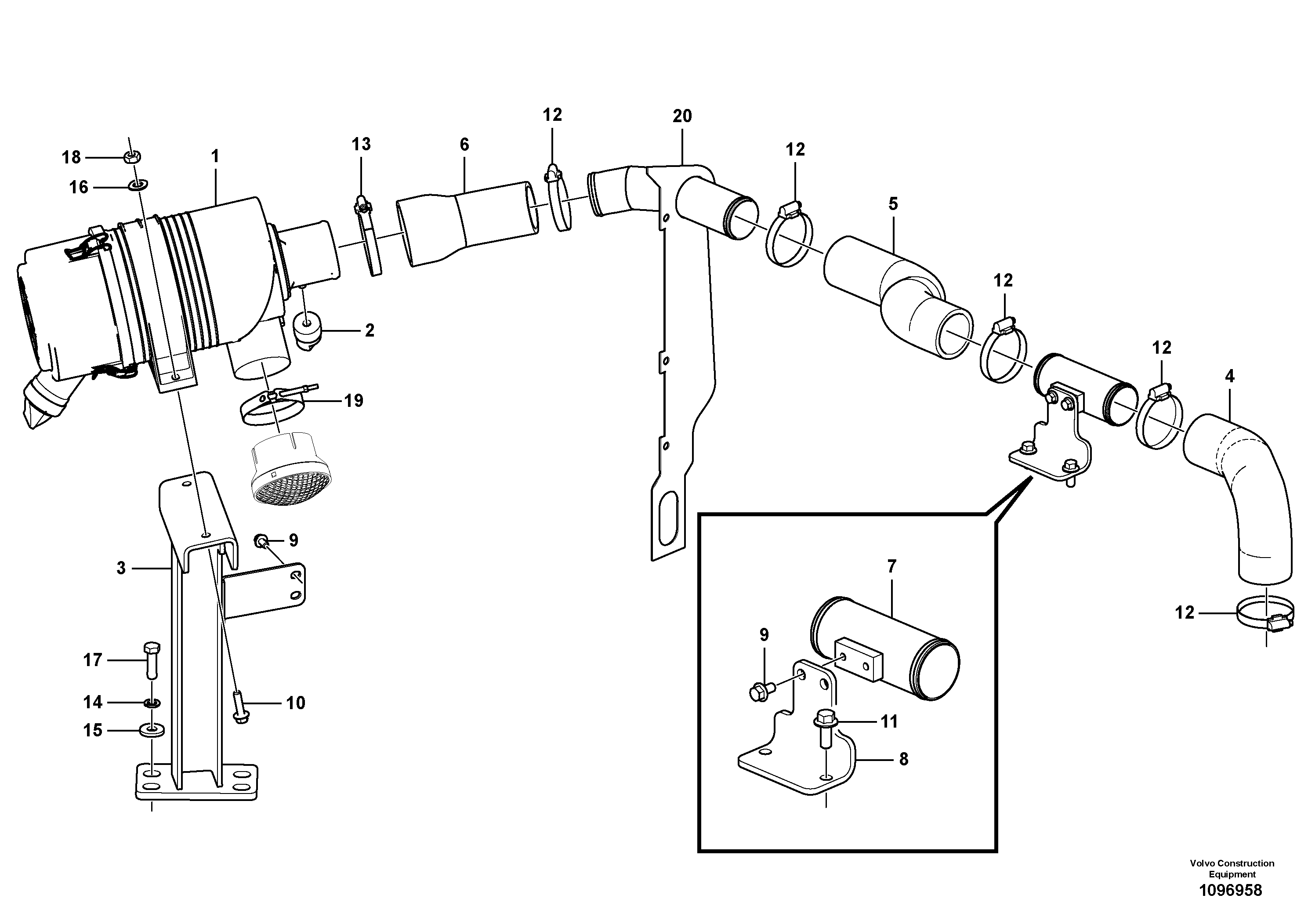 Seat frame VOE14636641 VOLVO