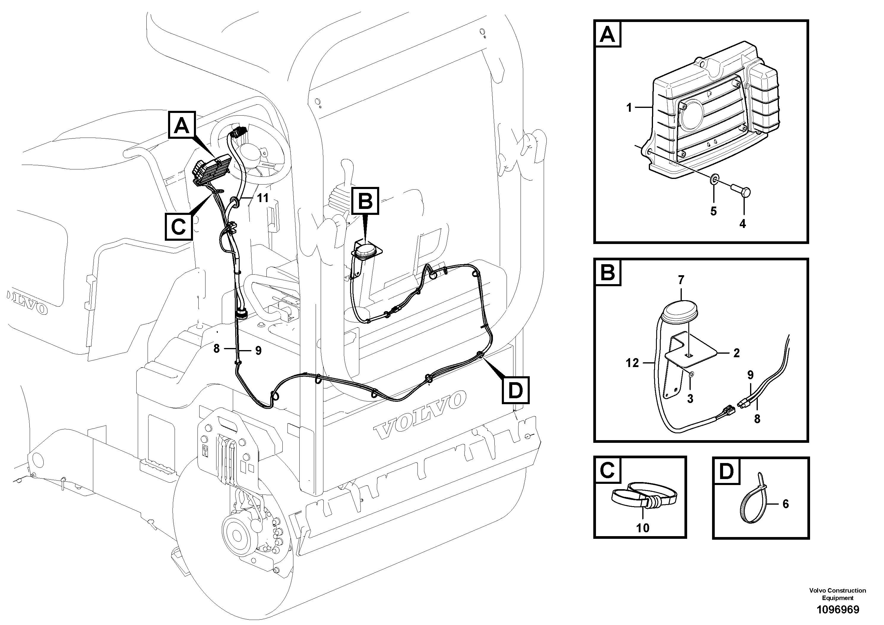 Seat frame VOE12839901 VOLVO