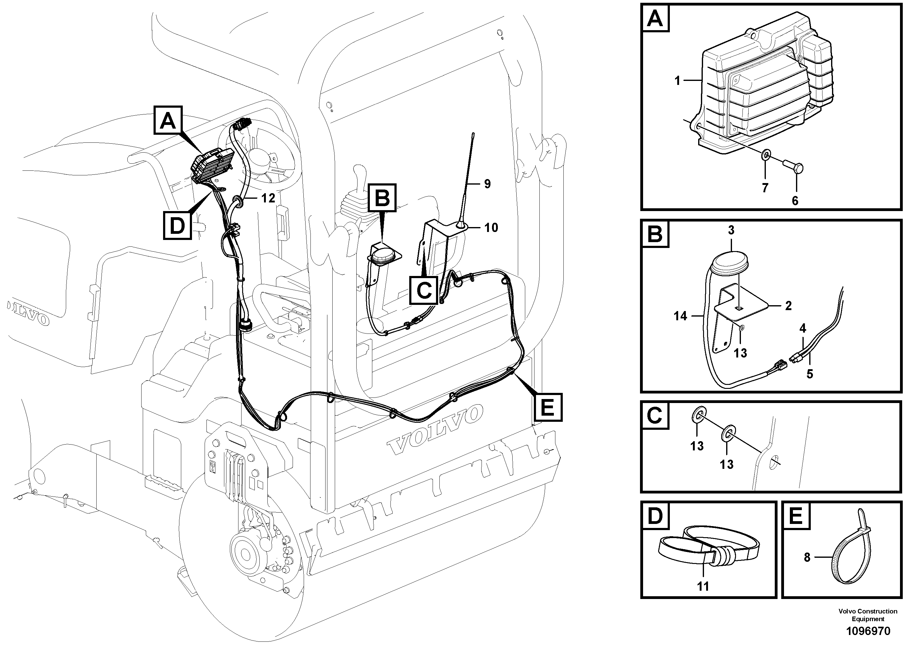 Seat frame VOE12839902 VOLVO