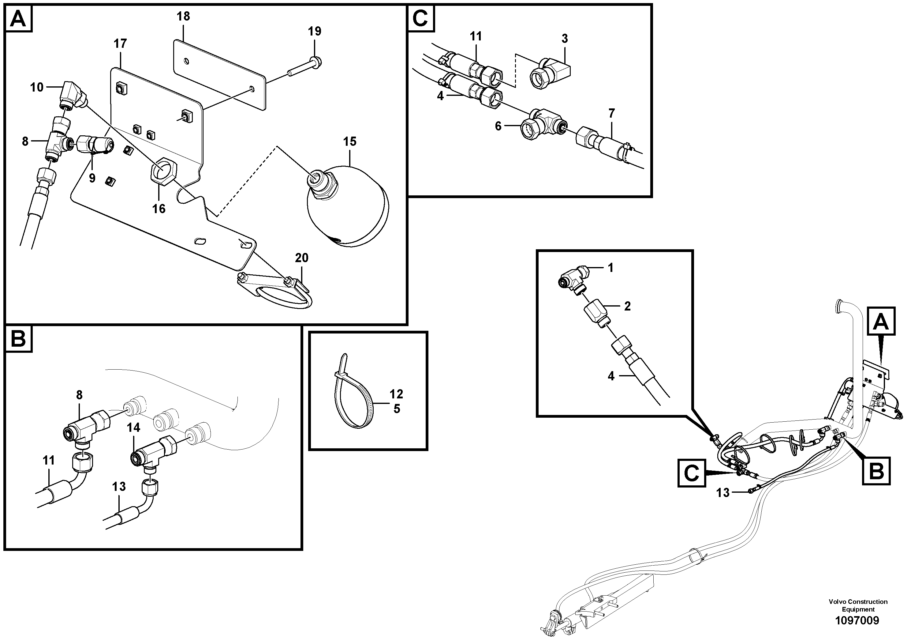 Seat frame VOE16864187 VOLVO