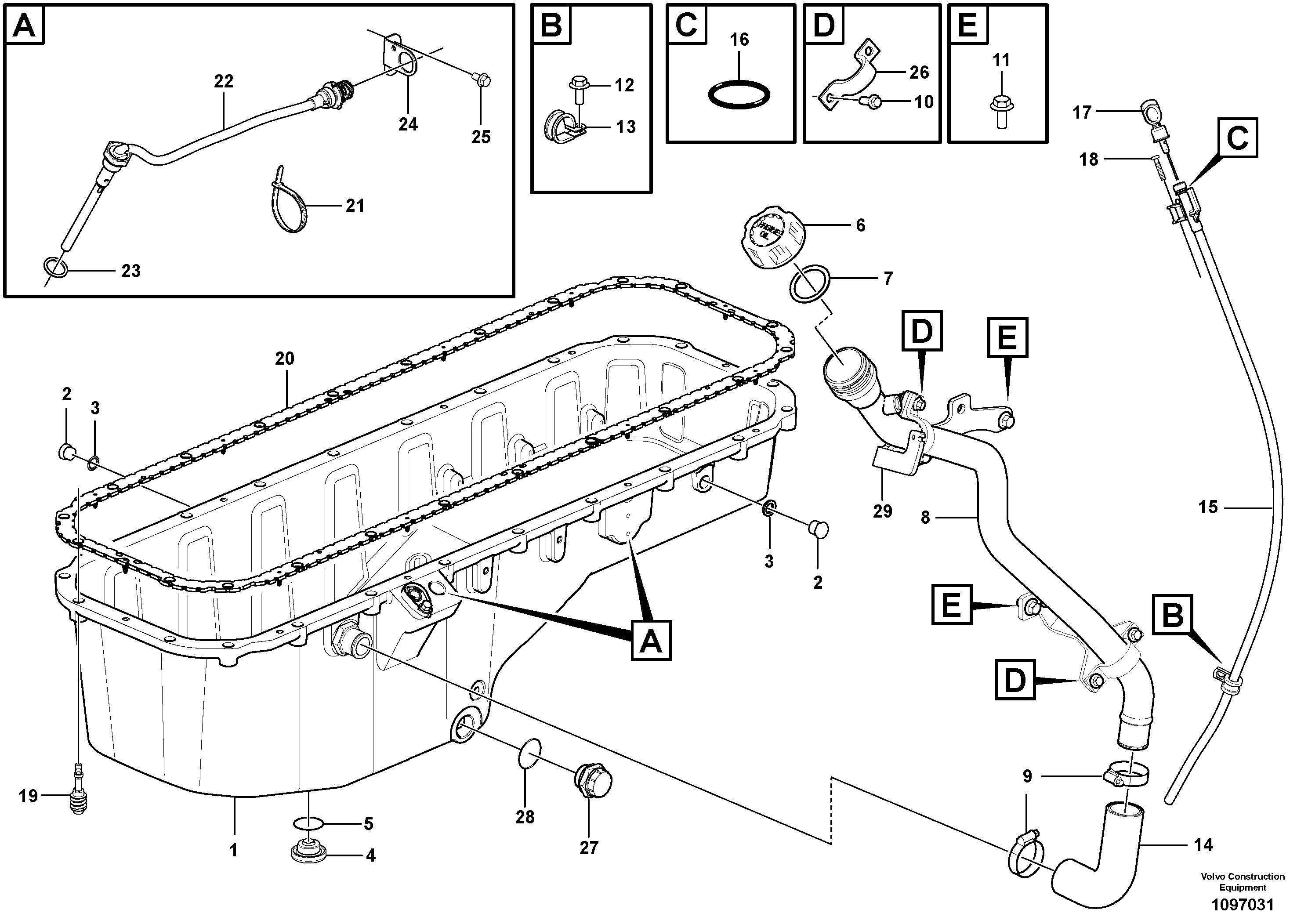 Seat frame VOE17263302 VOLVO
