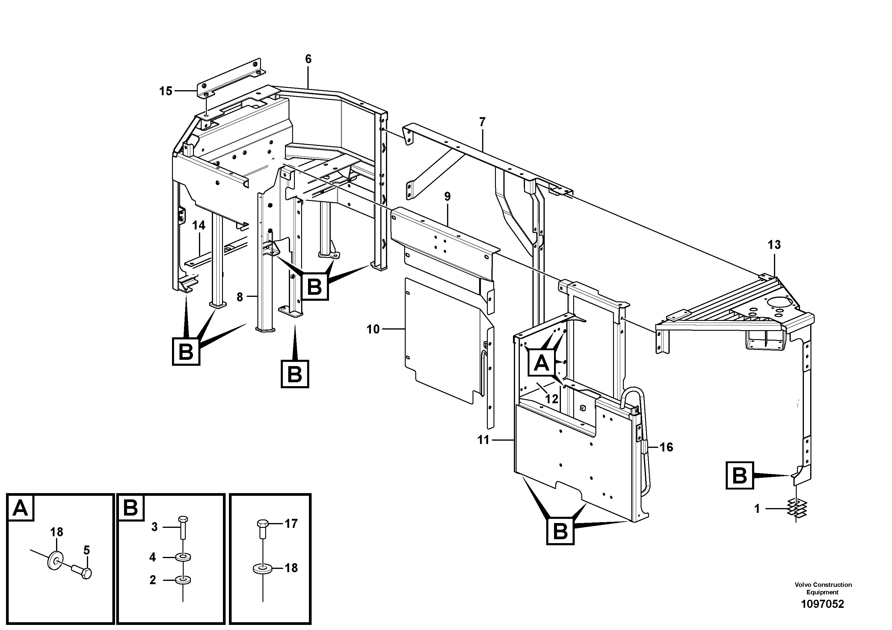 Cable harness,upper.s VOE14705950 VOLVO