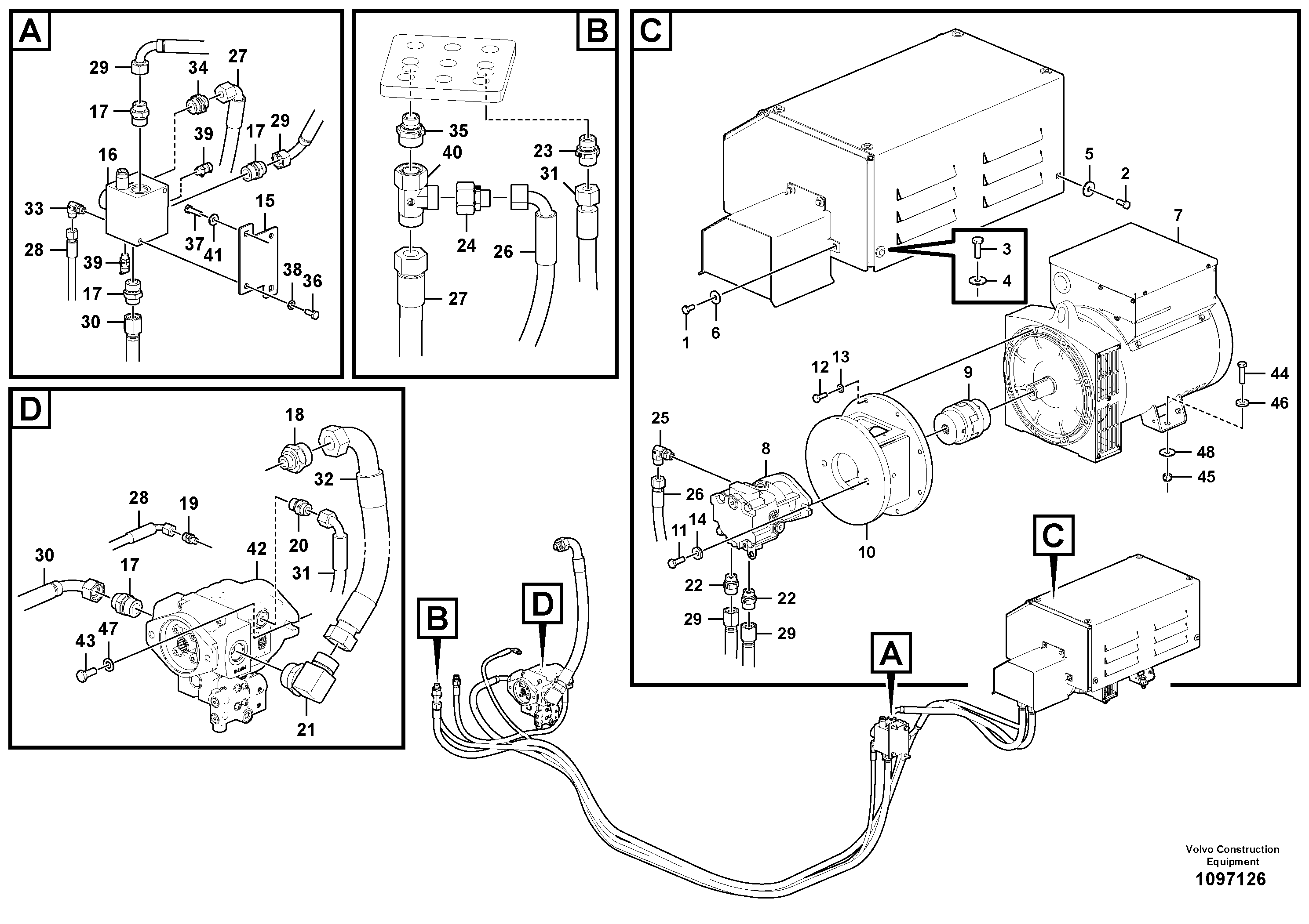 Timing gear casing VOE12838540 VOLVO