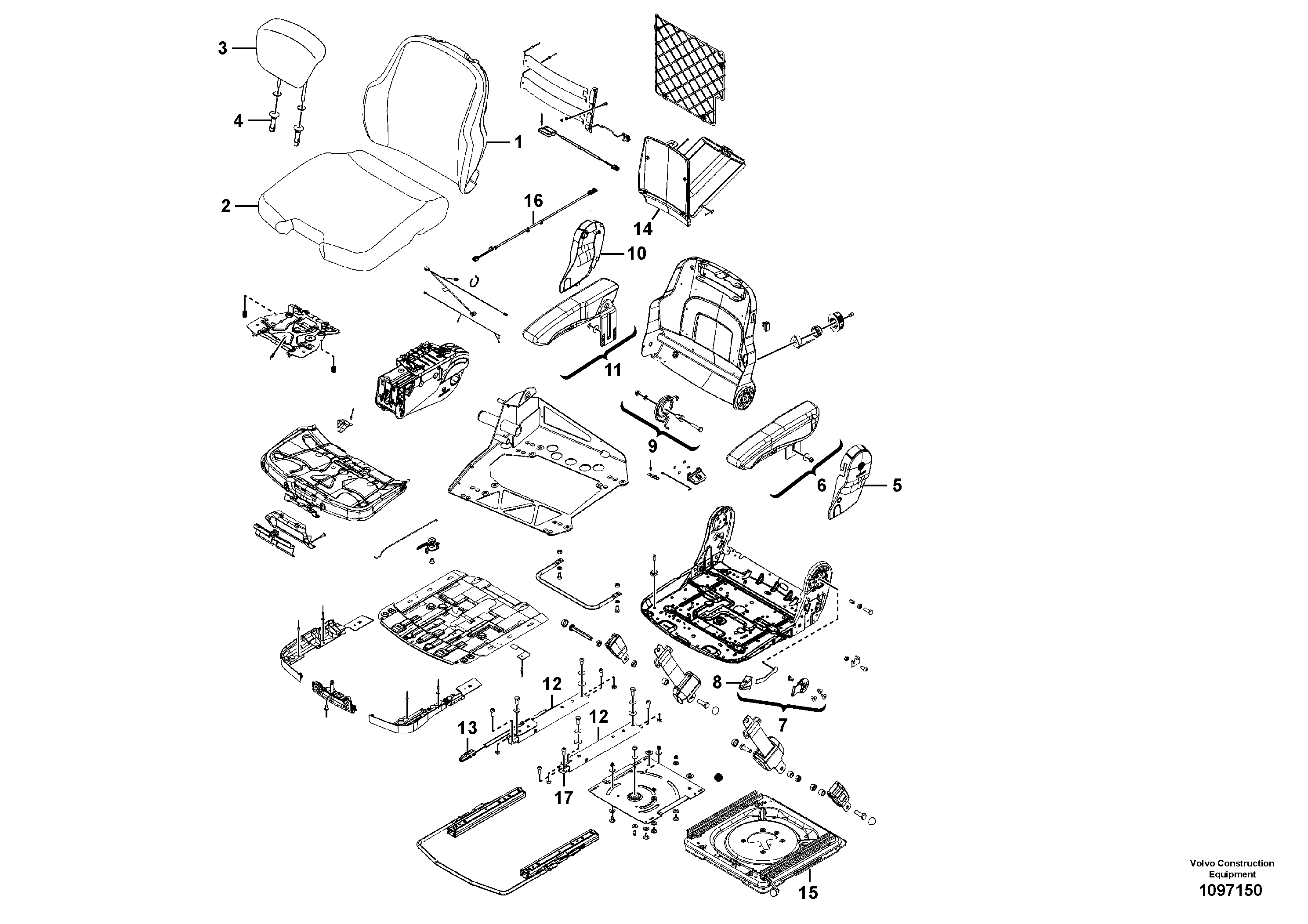 Radio Support VOE17512658 VOLVO