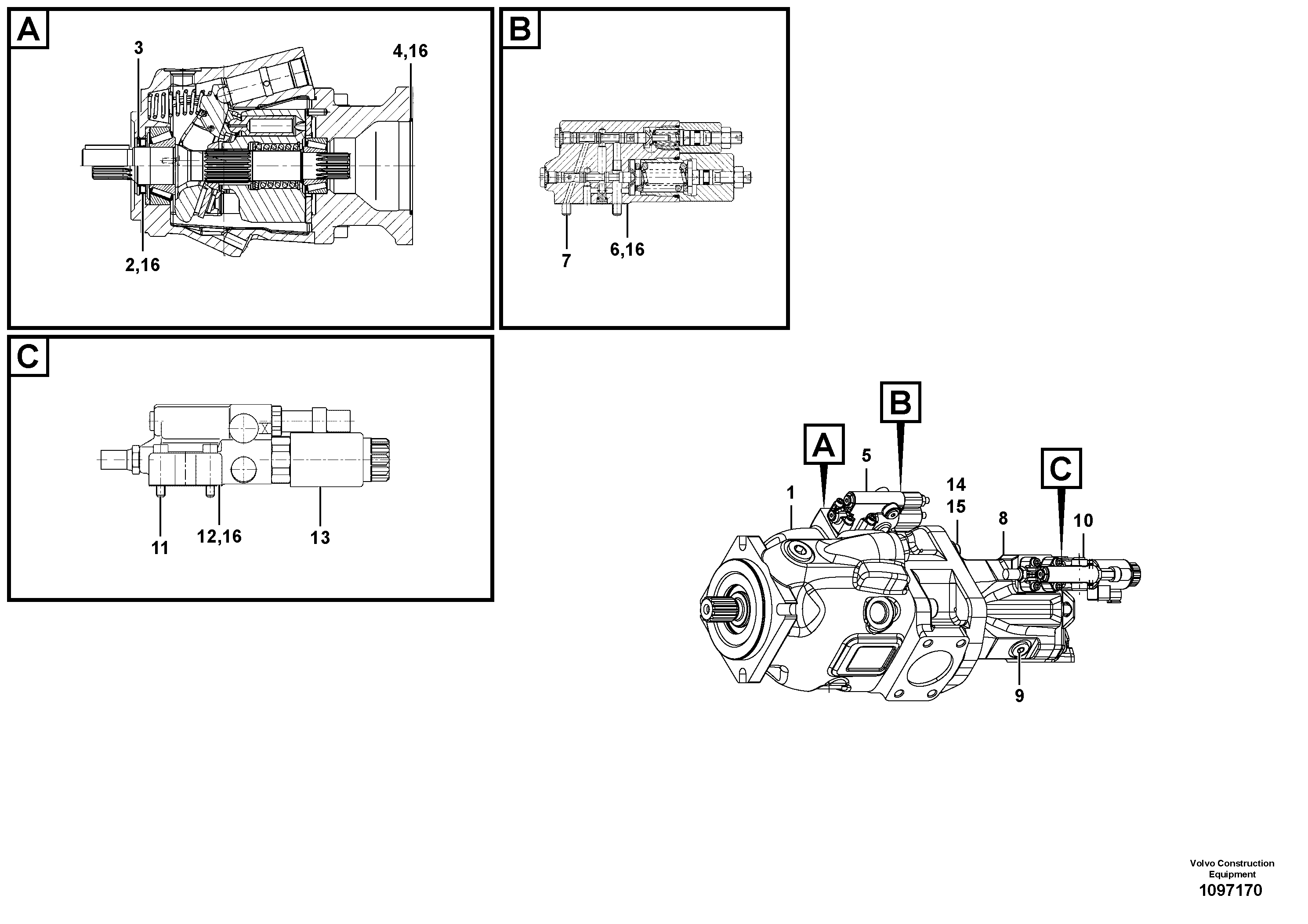 Shaft Guide VOE17482625 VOLVO