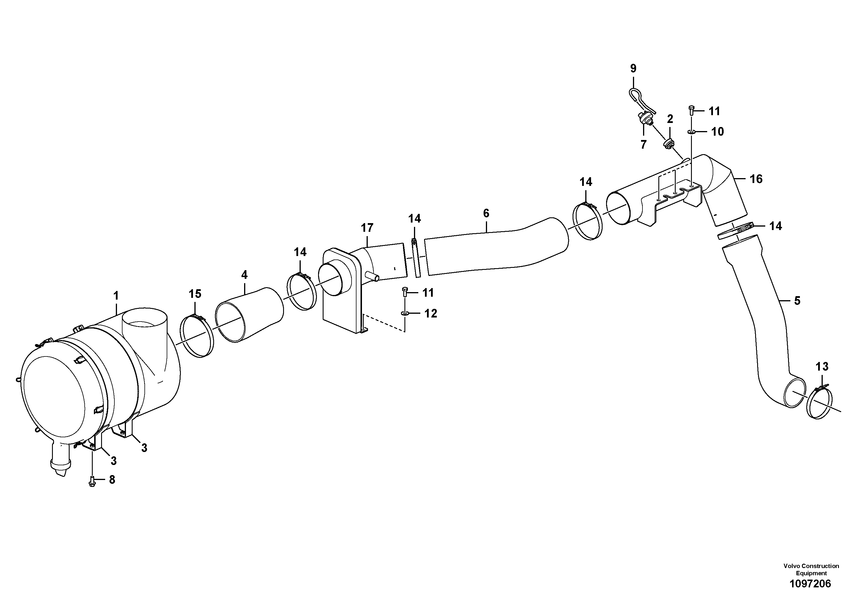 Seat frame VOE14719544 VOLVO