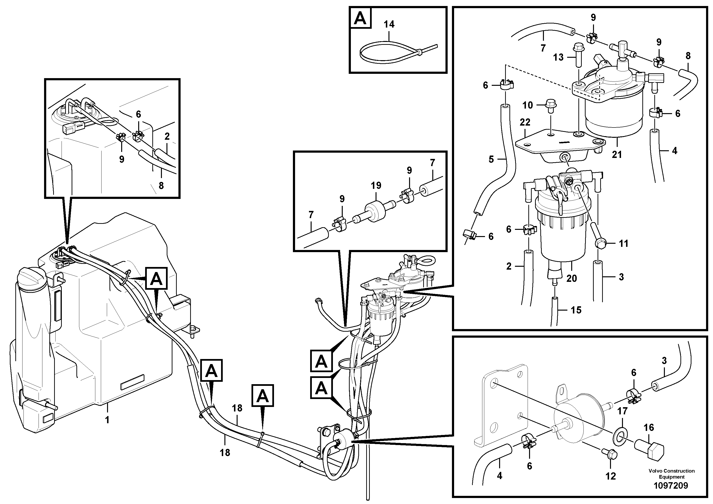 Mounting rail VOE962795 VOLVO
