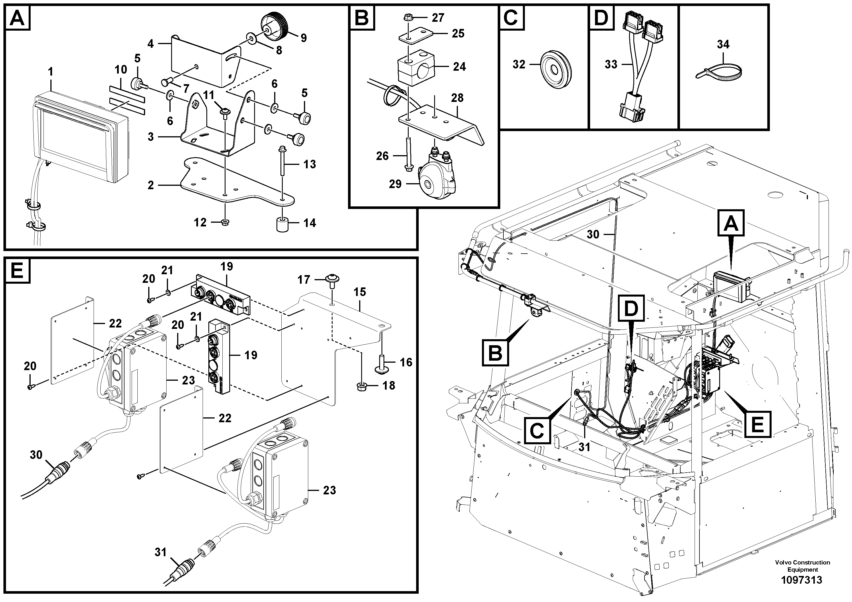Seat frame VOE16922906 VOLVO