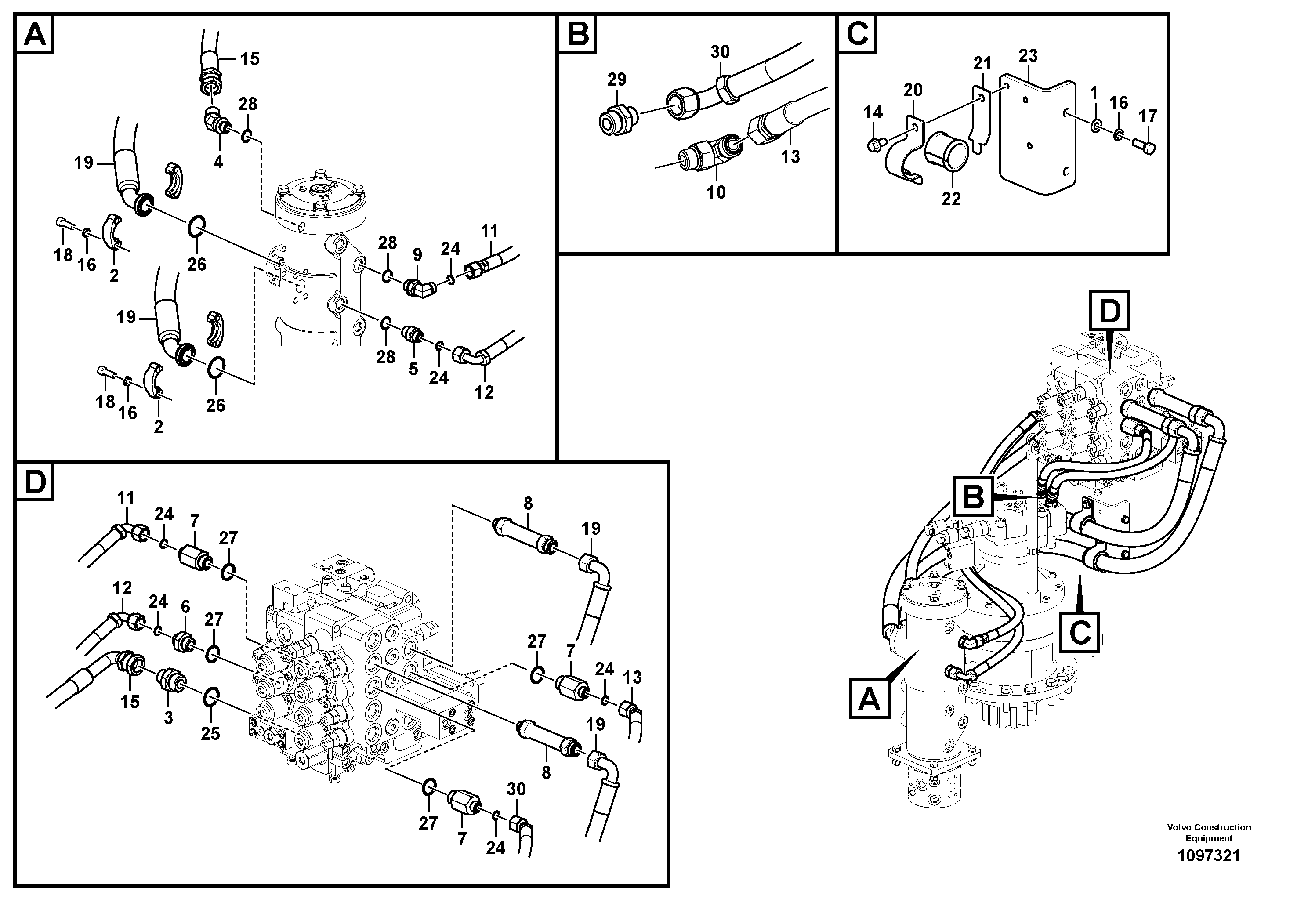 Timing gear casing VOE14711780 VOLVO