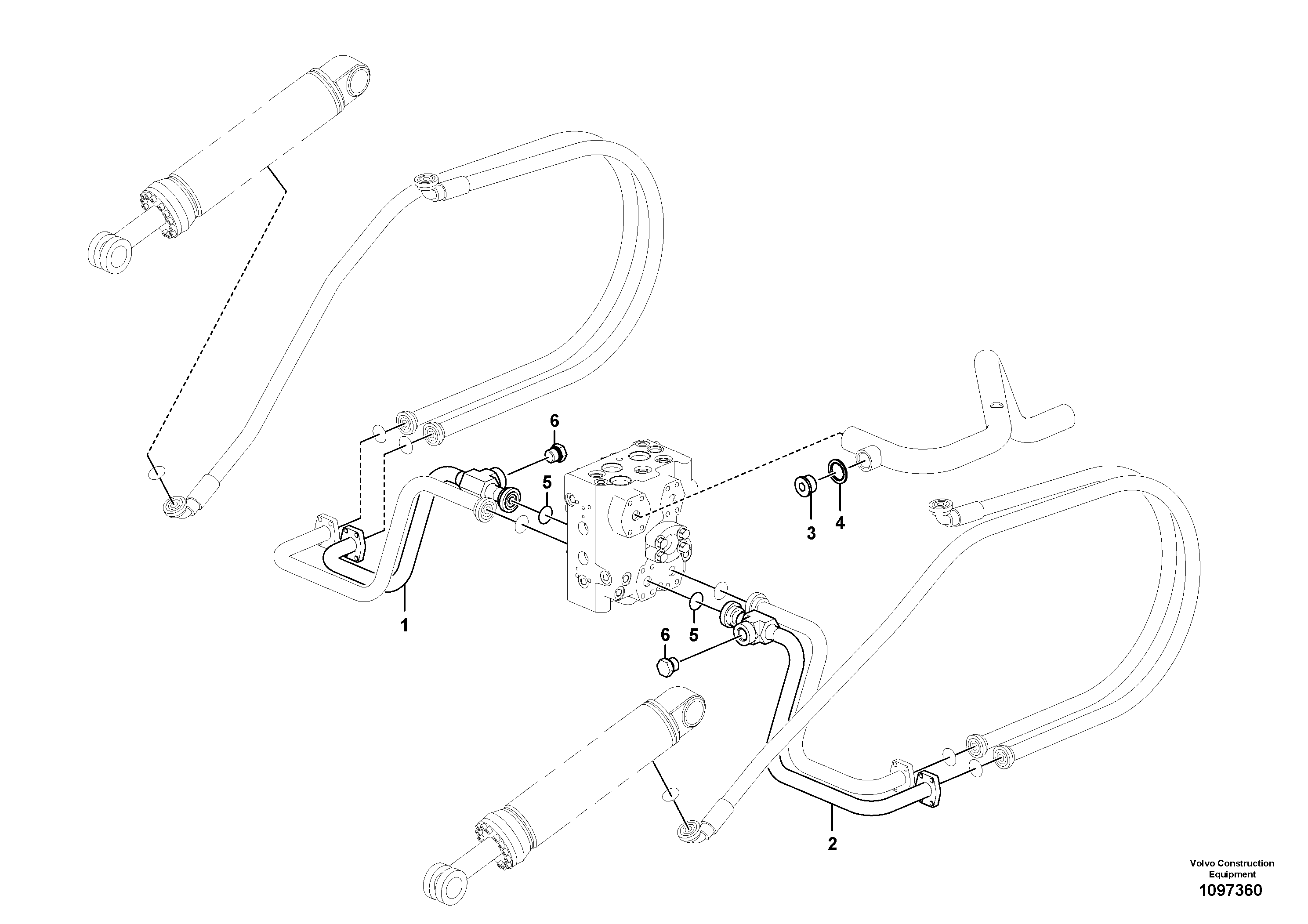 Control sleeve VOE16283554 VOLVO