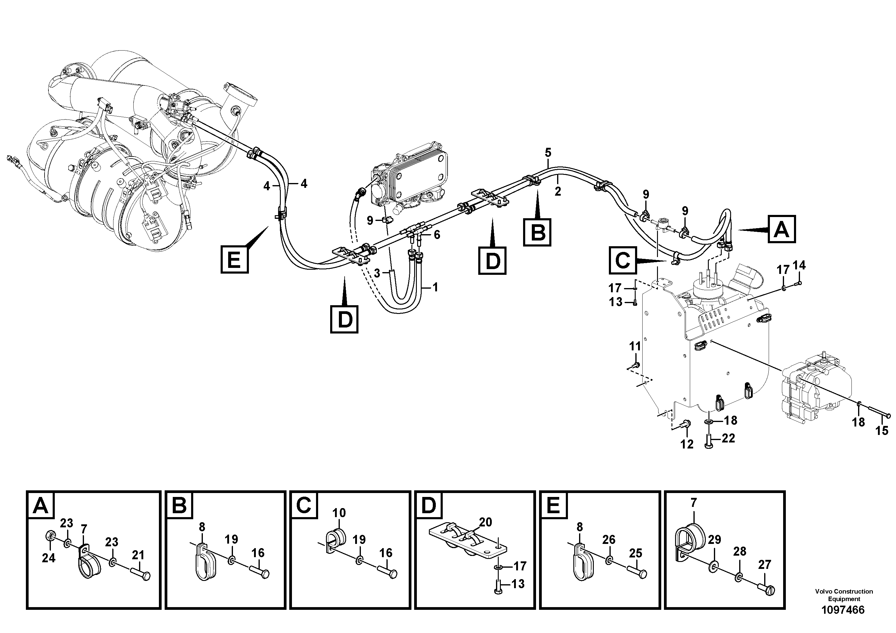 Timing gear casing VOE12833720 VOLVO