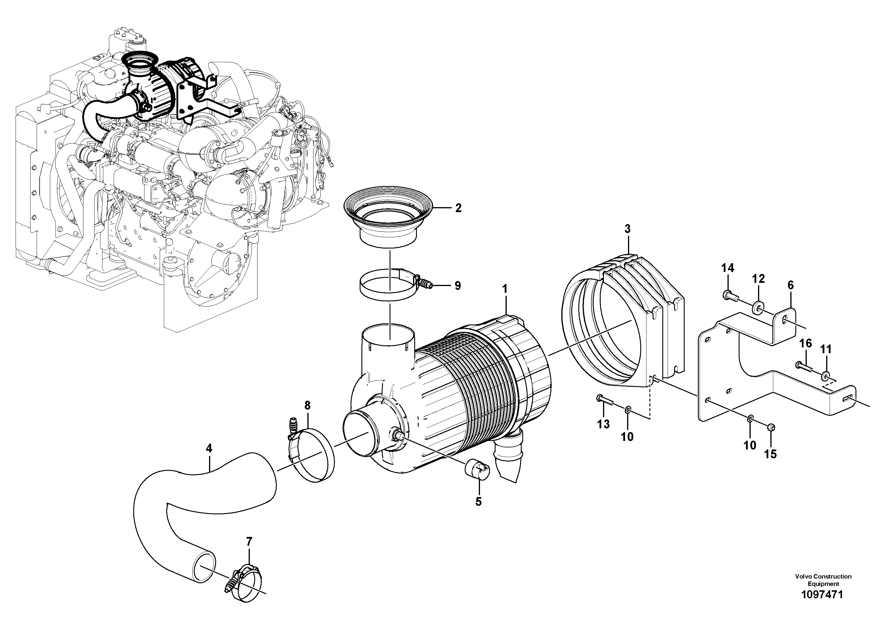 Tooth Belt VOE12833402 VOLVO
