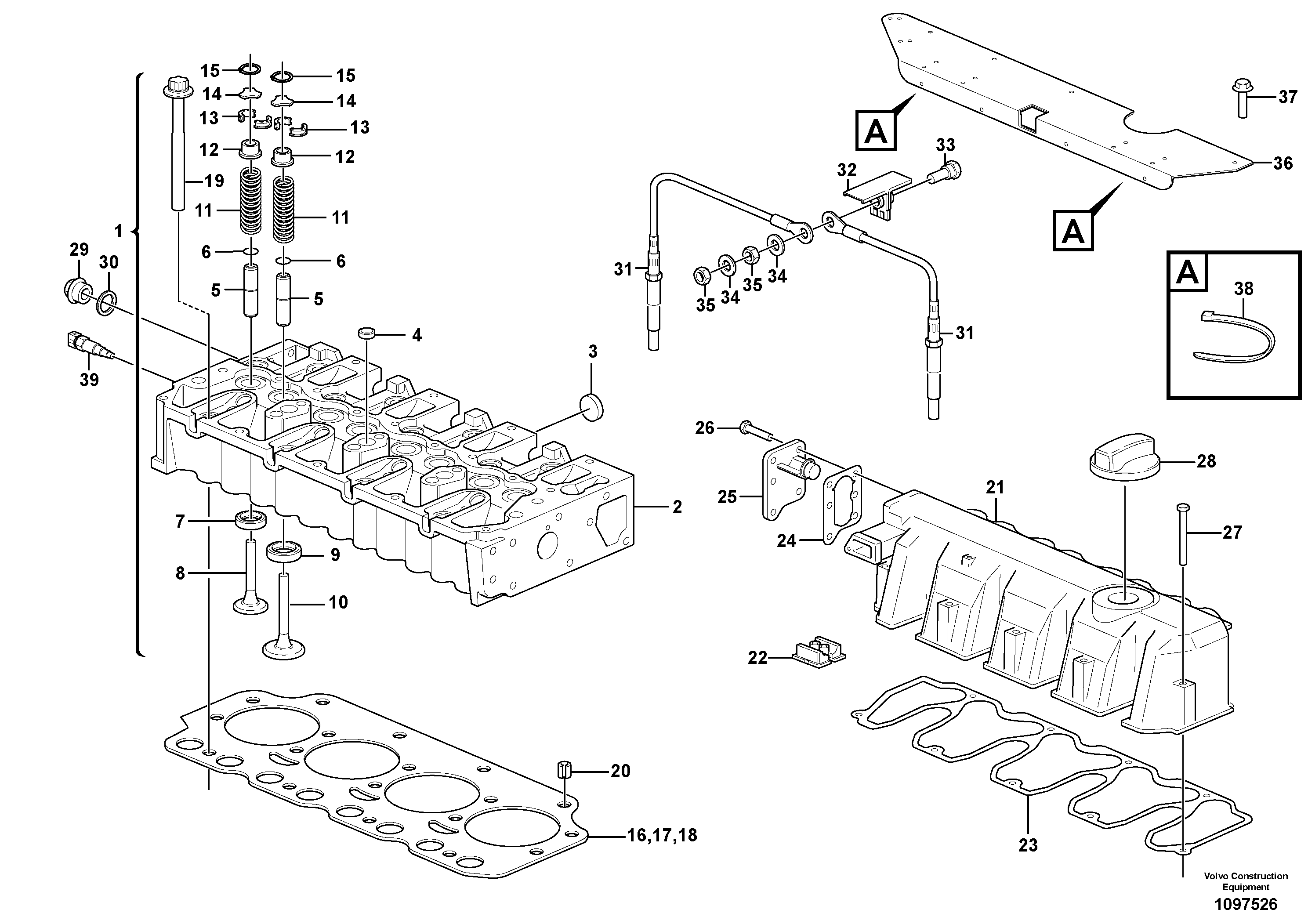 Cprsr Bracket VOE21154130 VOLVO