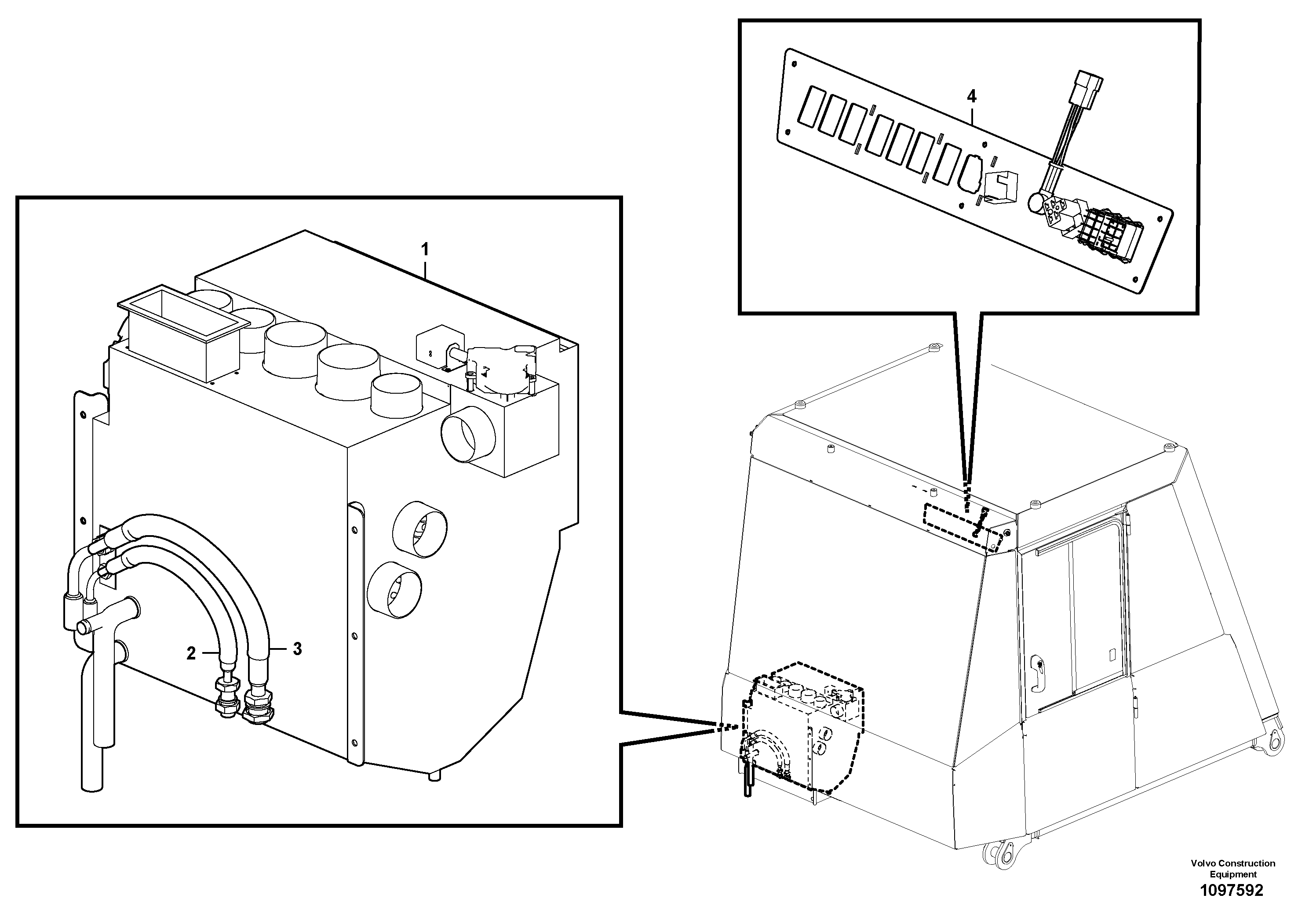 Extendible dipper Cylinder TEL15410599 VOLVO
