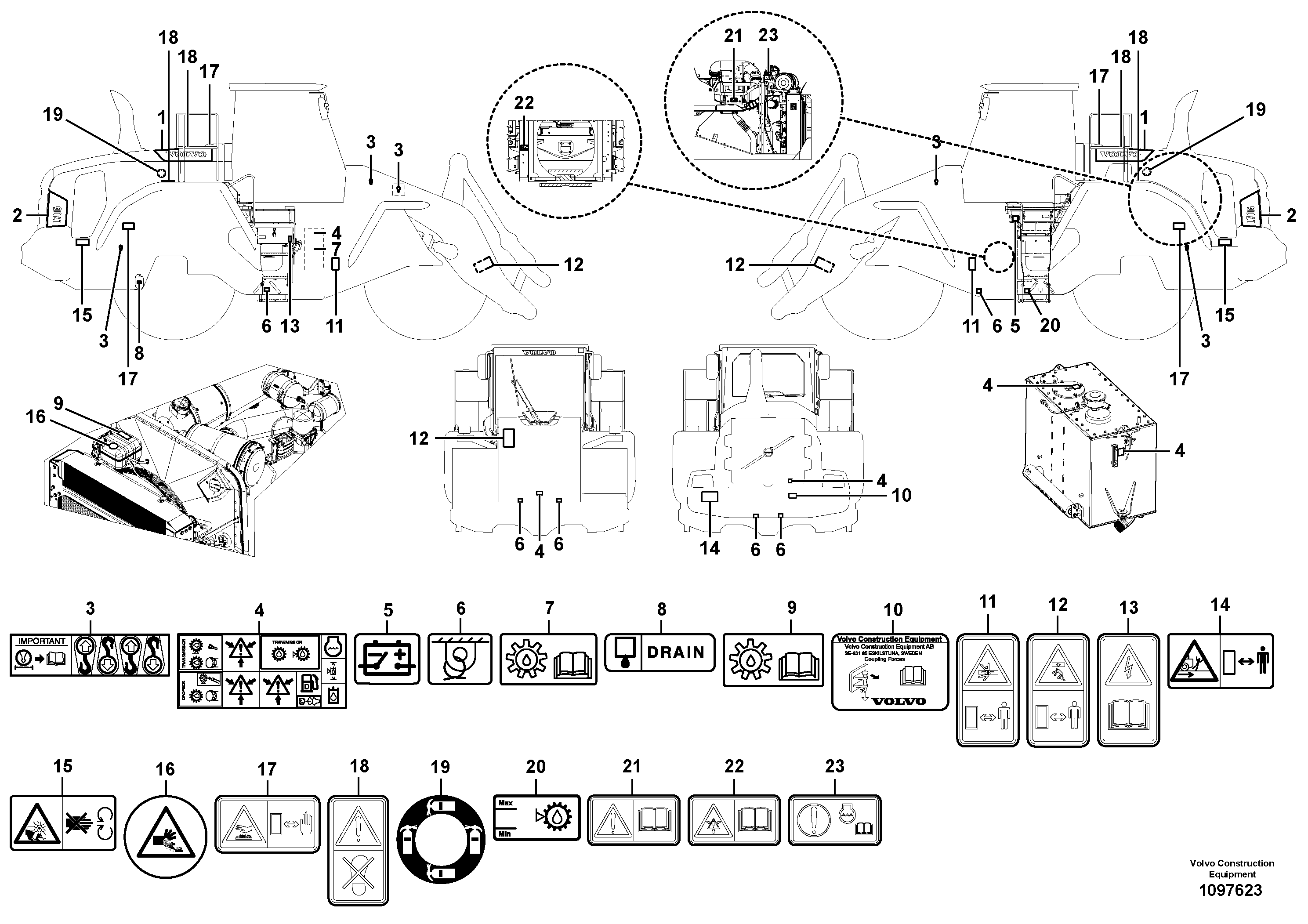 Cylinder Block VOE16816619 VOLVO