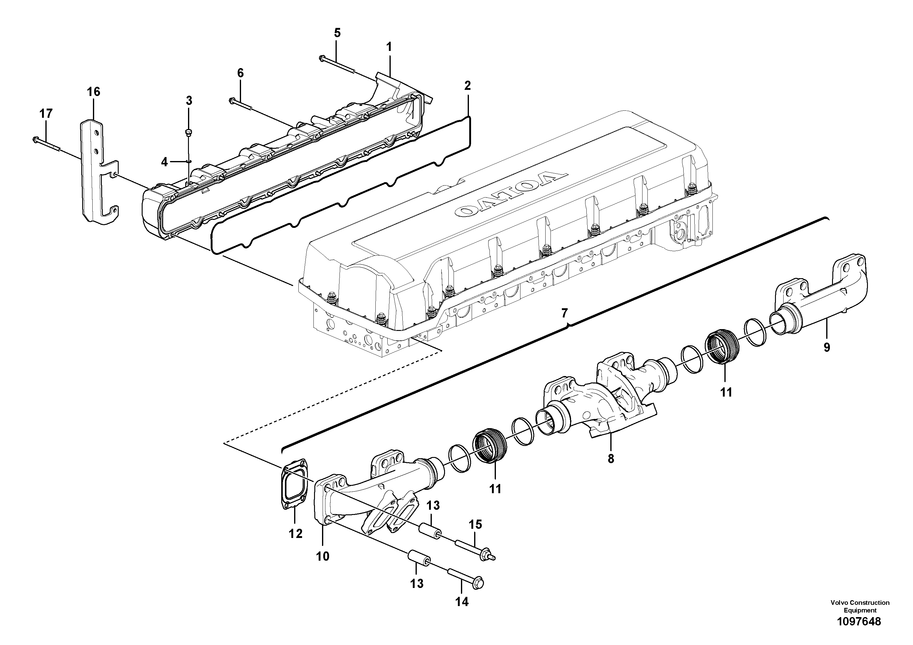 Seat frame VOE16936490 VOLVO