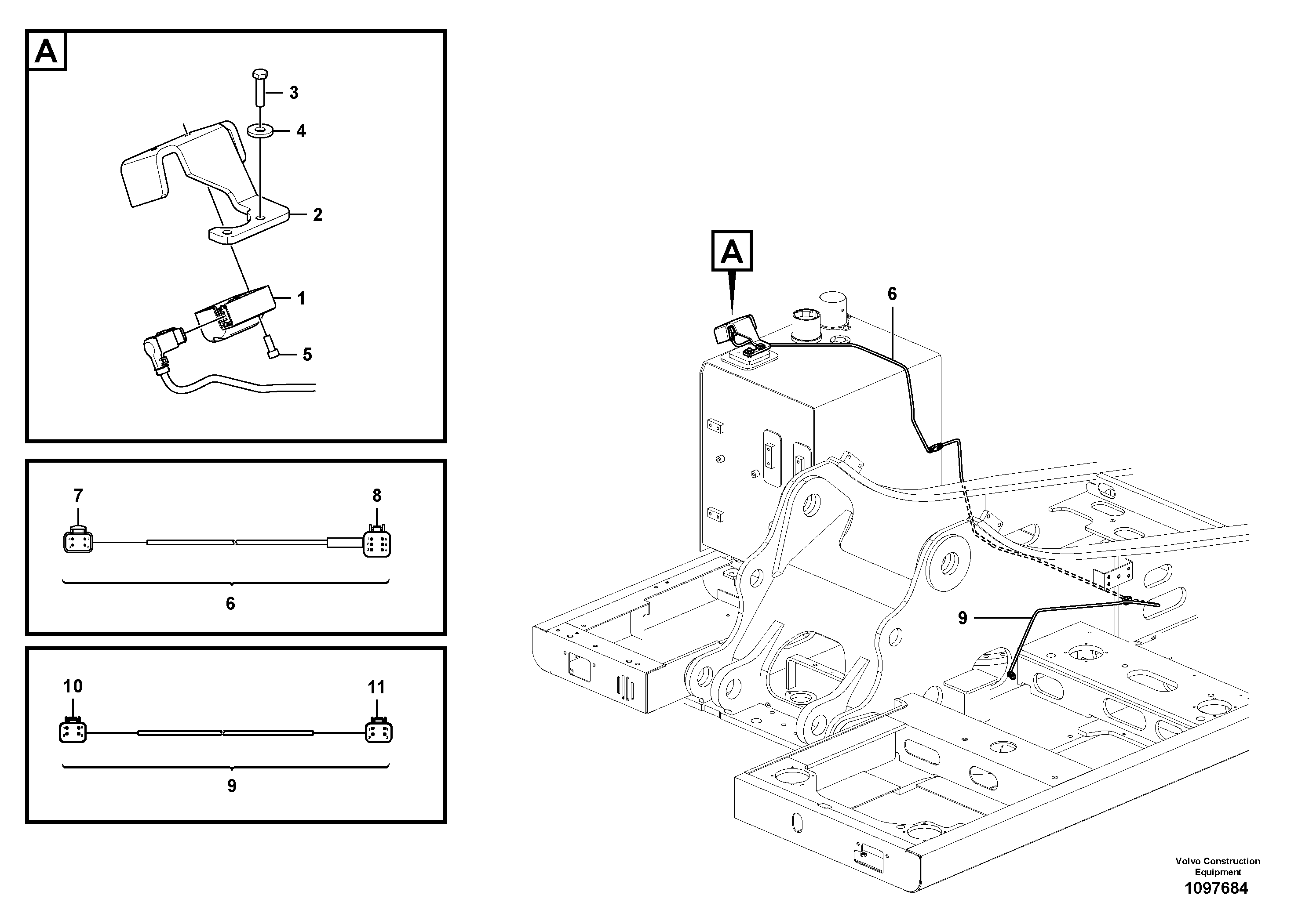 Seat frame VOE14735335 VOLVO