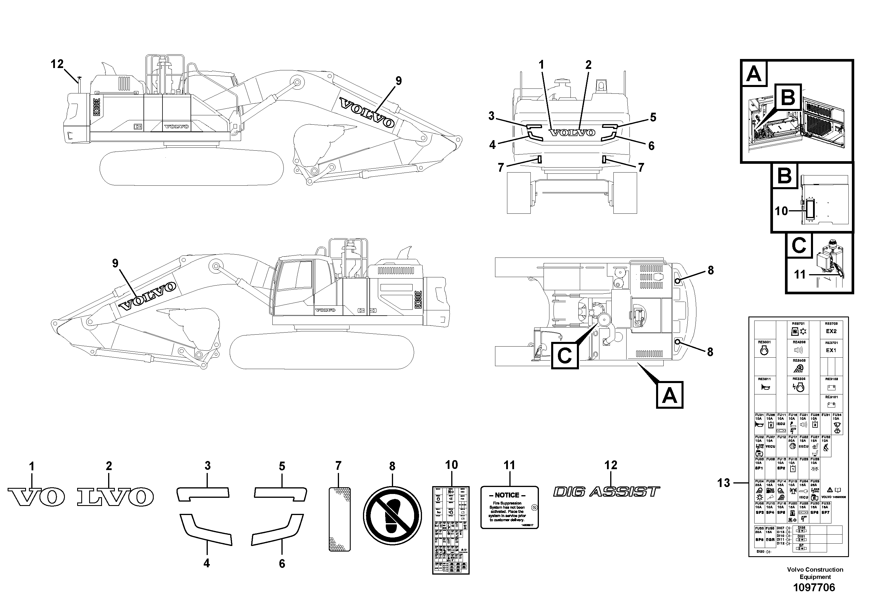 Cylinder Block VOE14664332 VOLVO