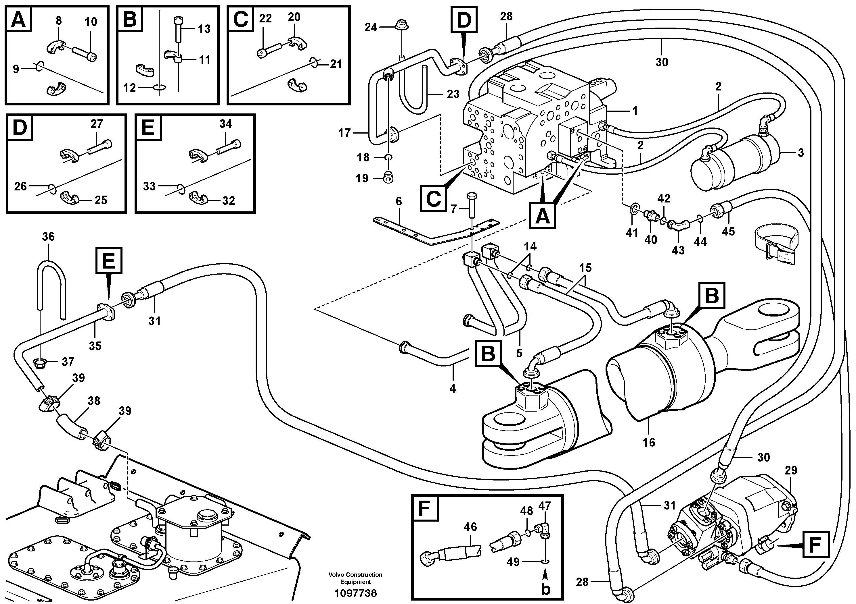 Timing gear casing VOE935946 VOLVO