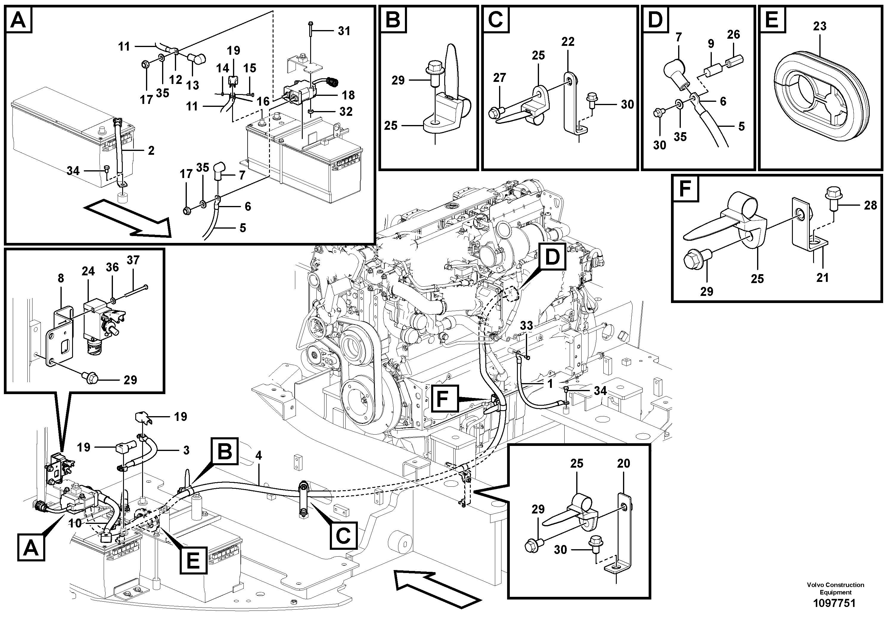 Seat frame VOE14714026 VOLVO
