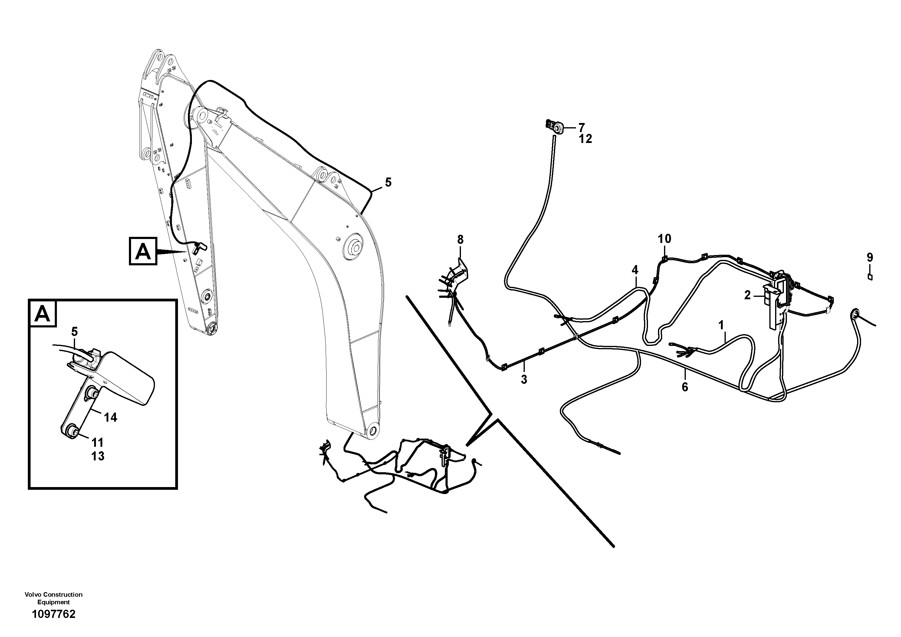 Seat frame VOE14668338 VOLVO