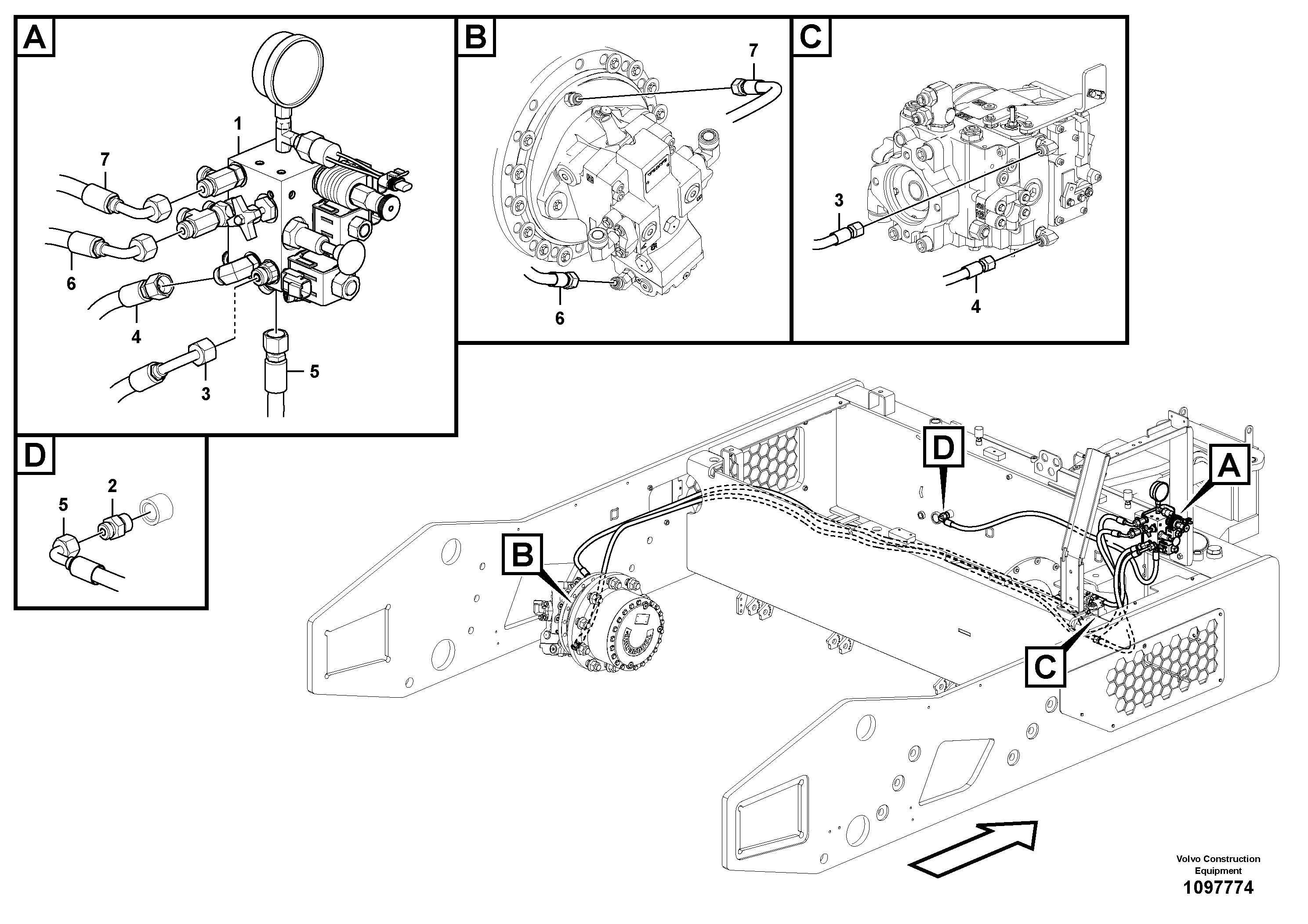 Timing gear casing VOE12831065 VOLVO
