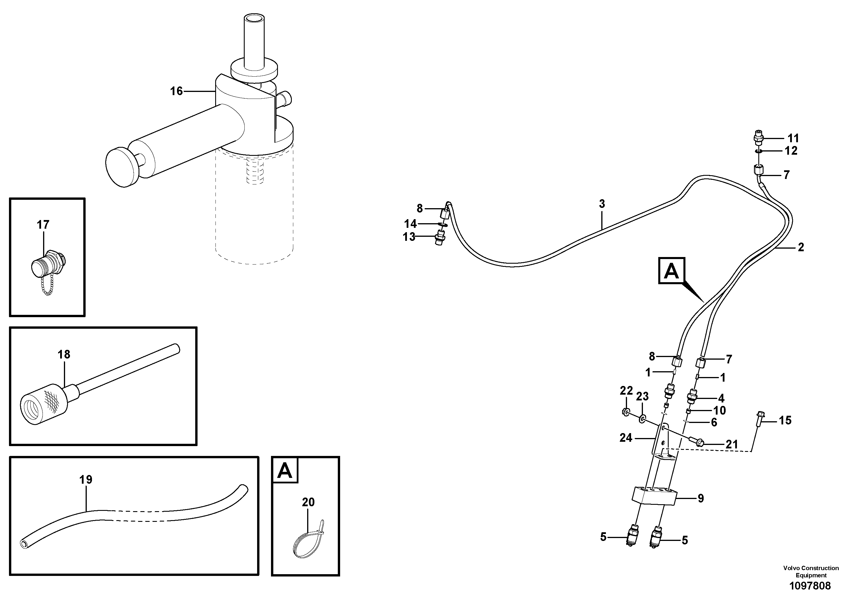 Seat frame VOE16840894 VOLVO