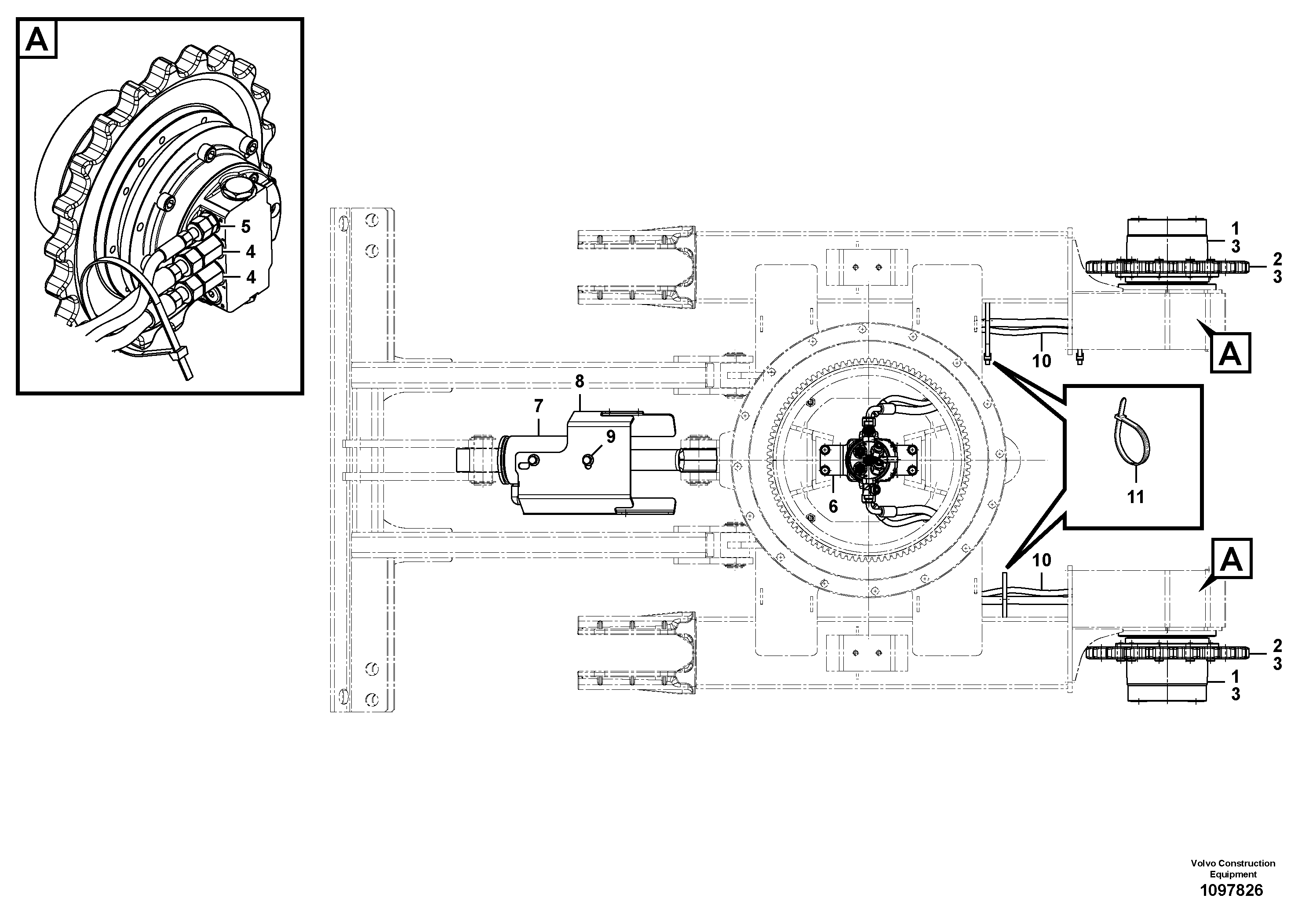 Timing gear casing VOE15801447 VOLVO