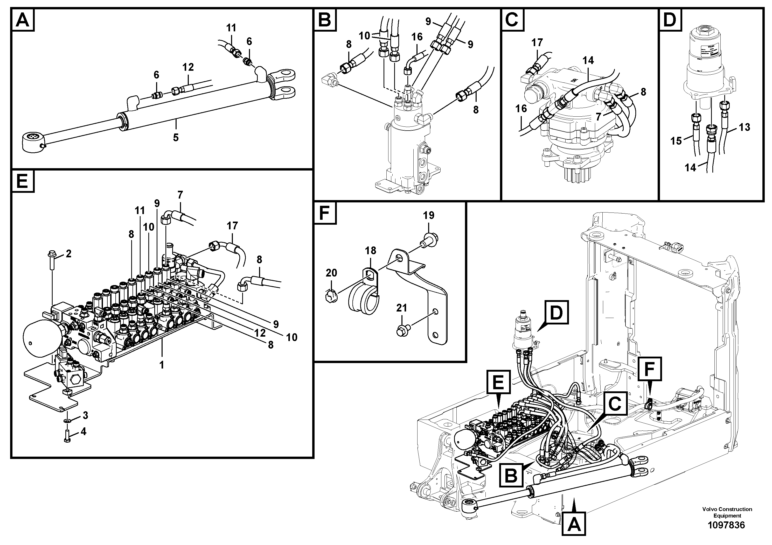 Timing gear casing VOE15801546 VOLVO