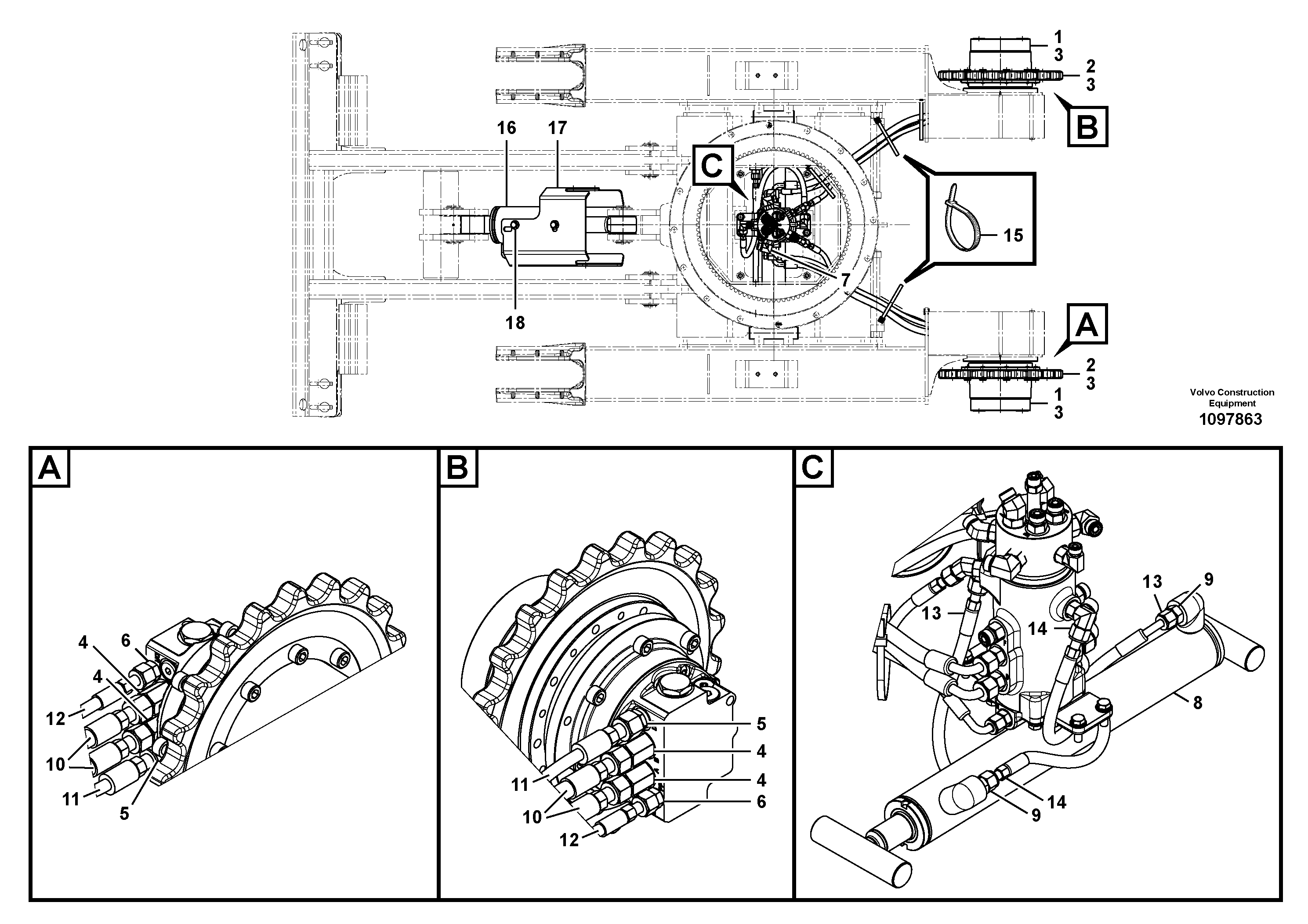 Oil Tap VOE15704259 VOLVO