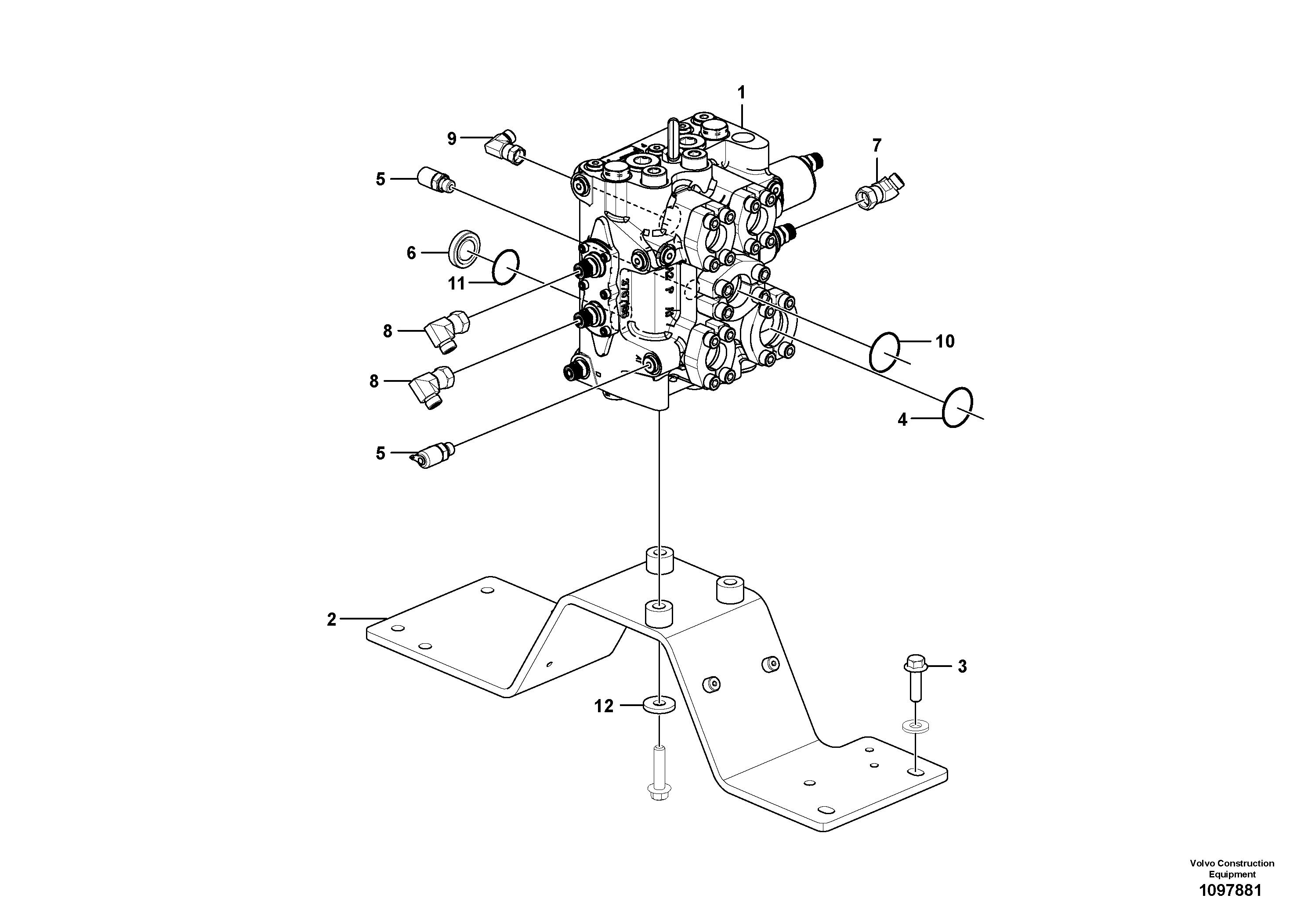 Seat frame VOE16056095 VOLVO