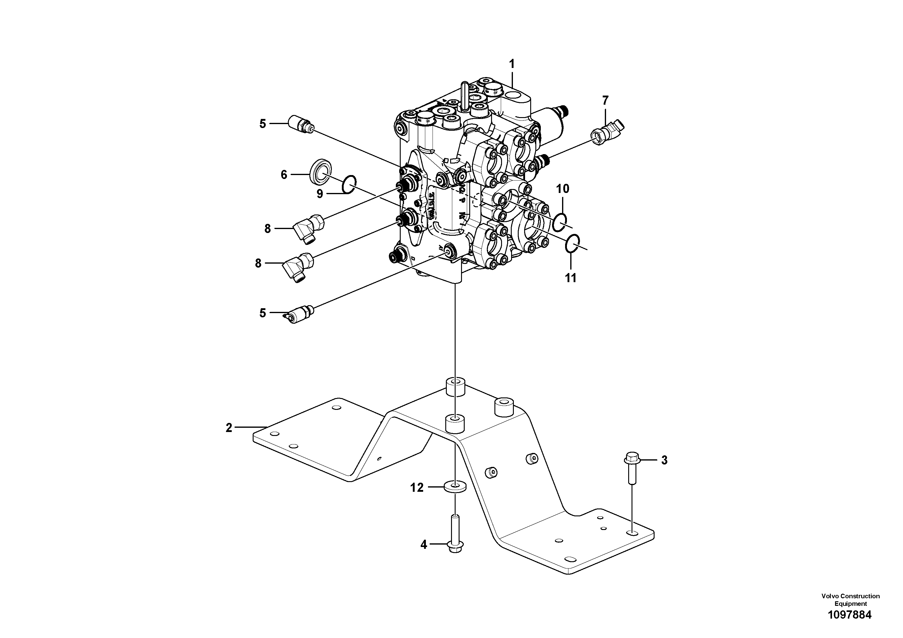 Seat frame VOE16047129 VOLVO