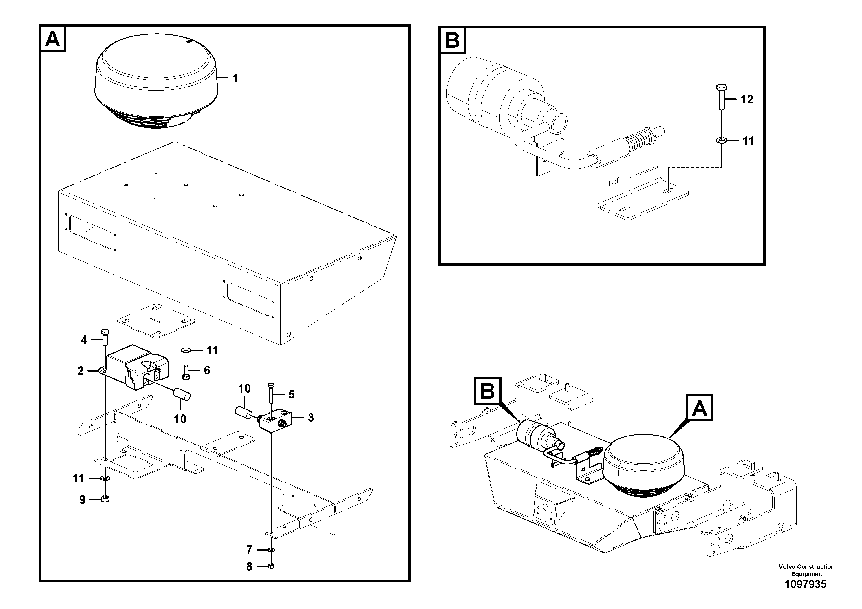 Radio Support VOE12840360 VOLVO