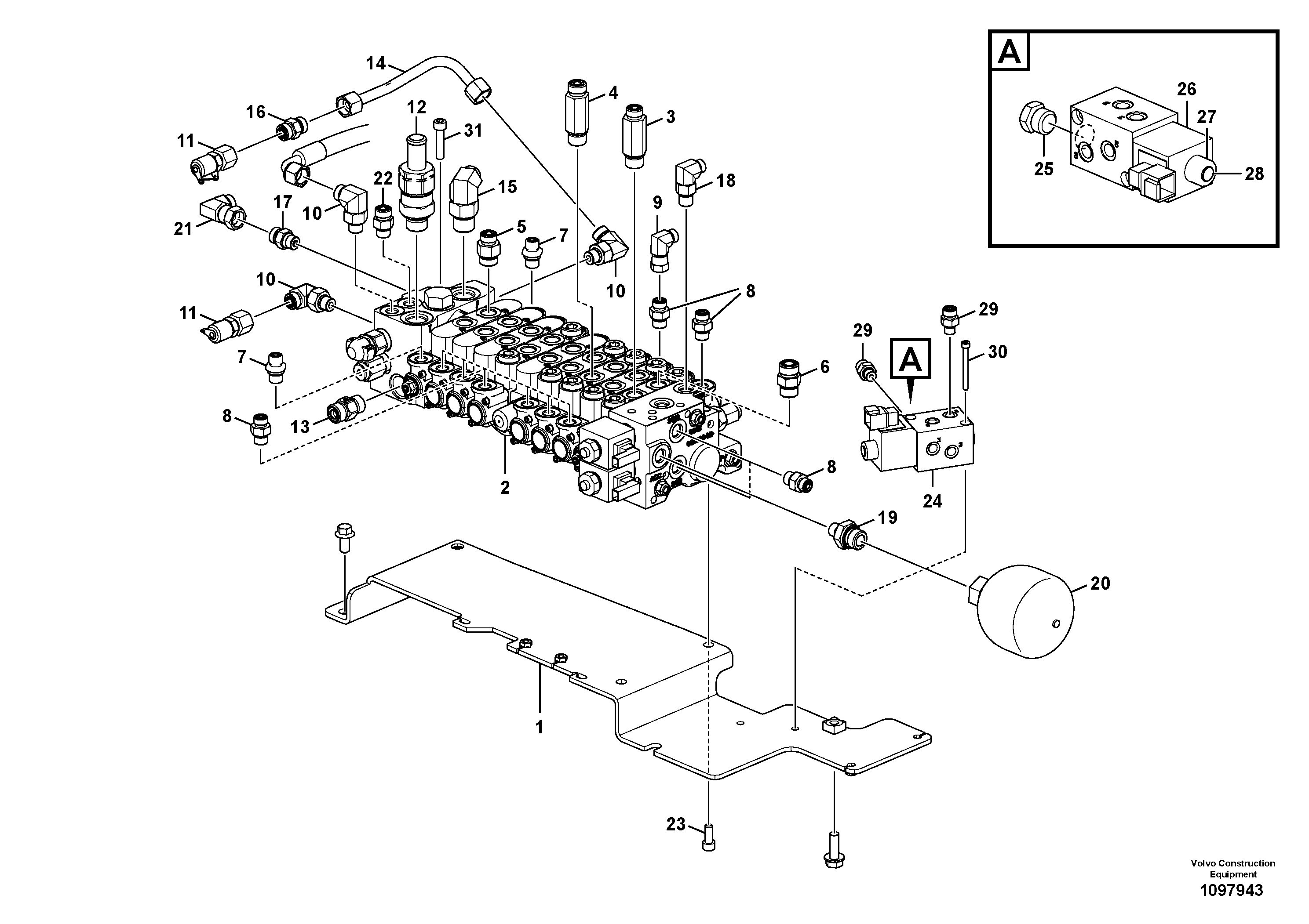 15A-подача VOE15703327 VOLVO