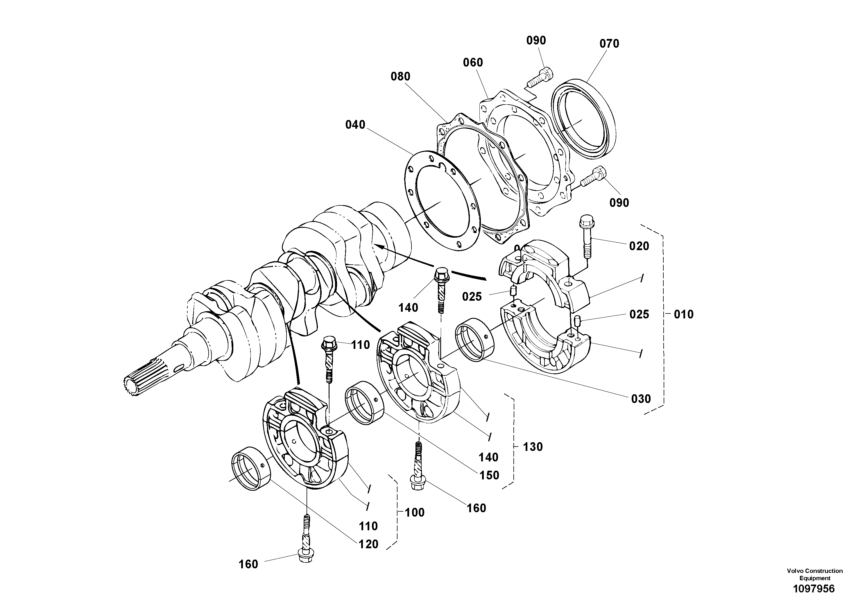 Steering Axle VOE22549513 VOLVO
