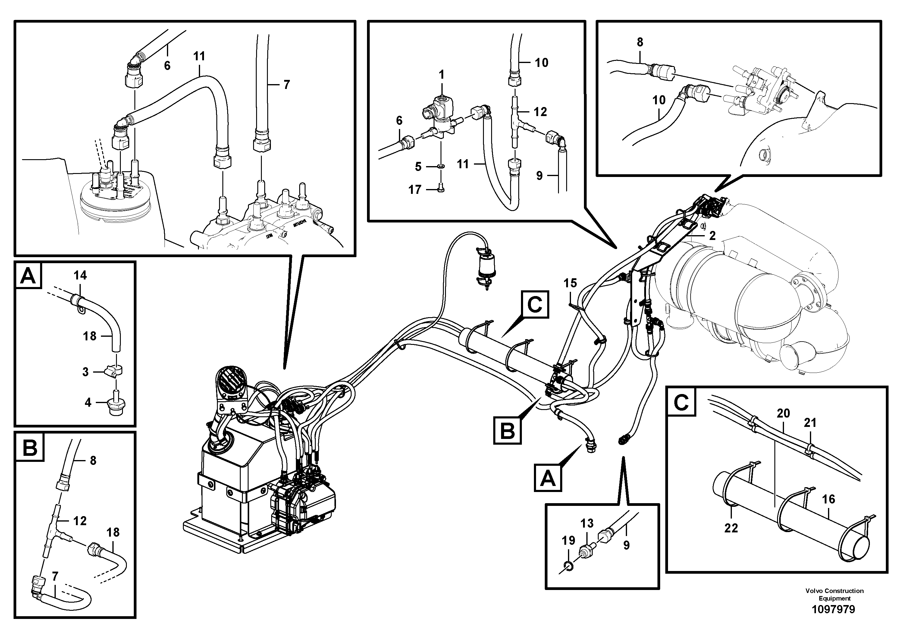 Seat frame VOE12838996 VOLVO