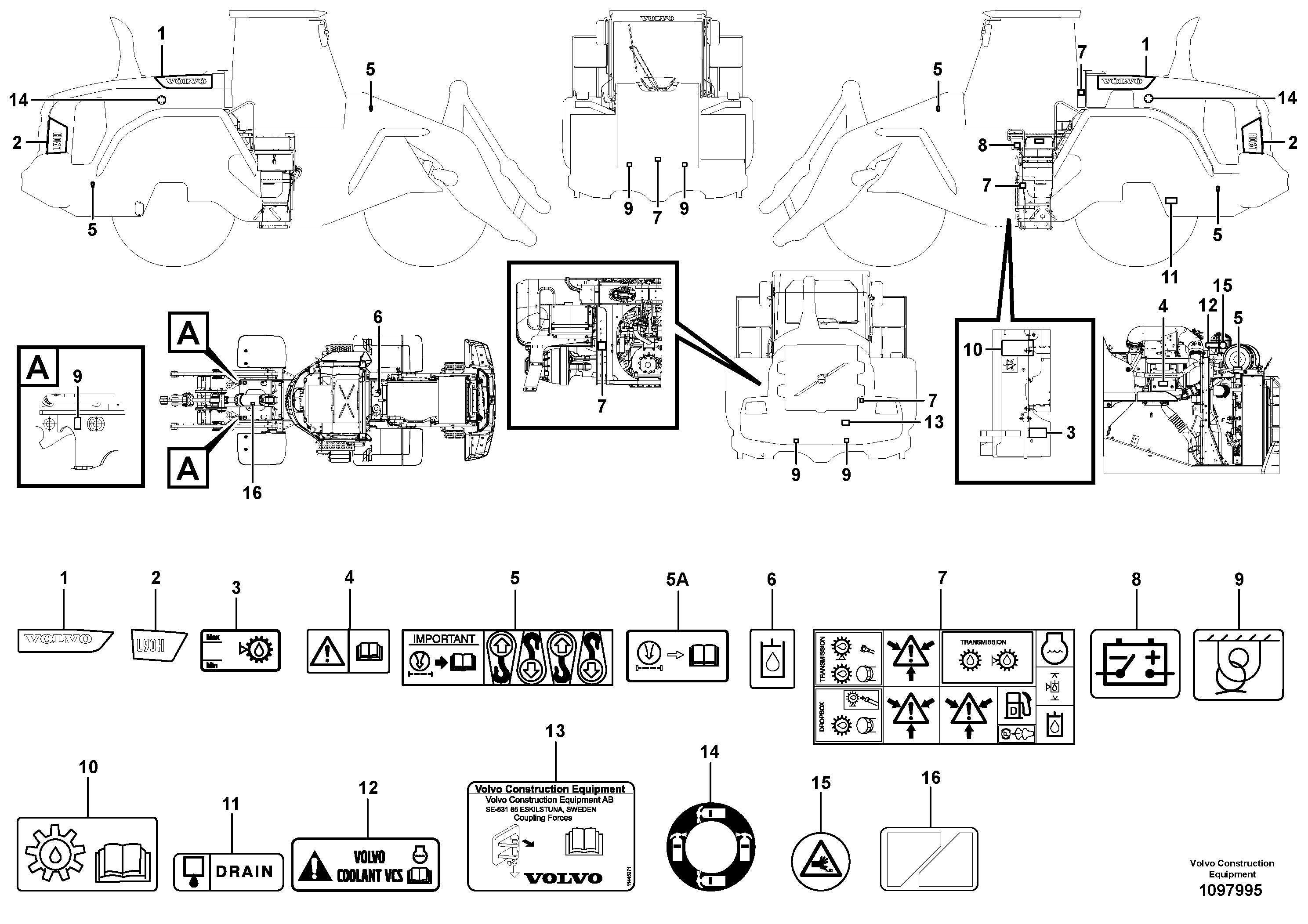 Cylinder Block VOE16855374 VOLVO