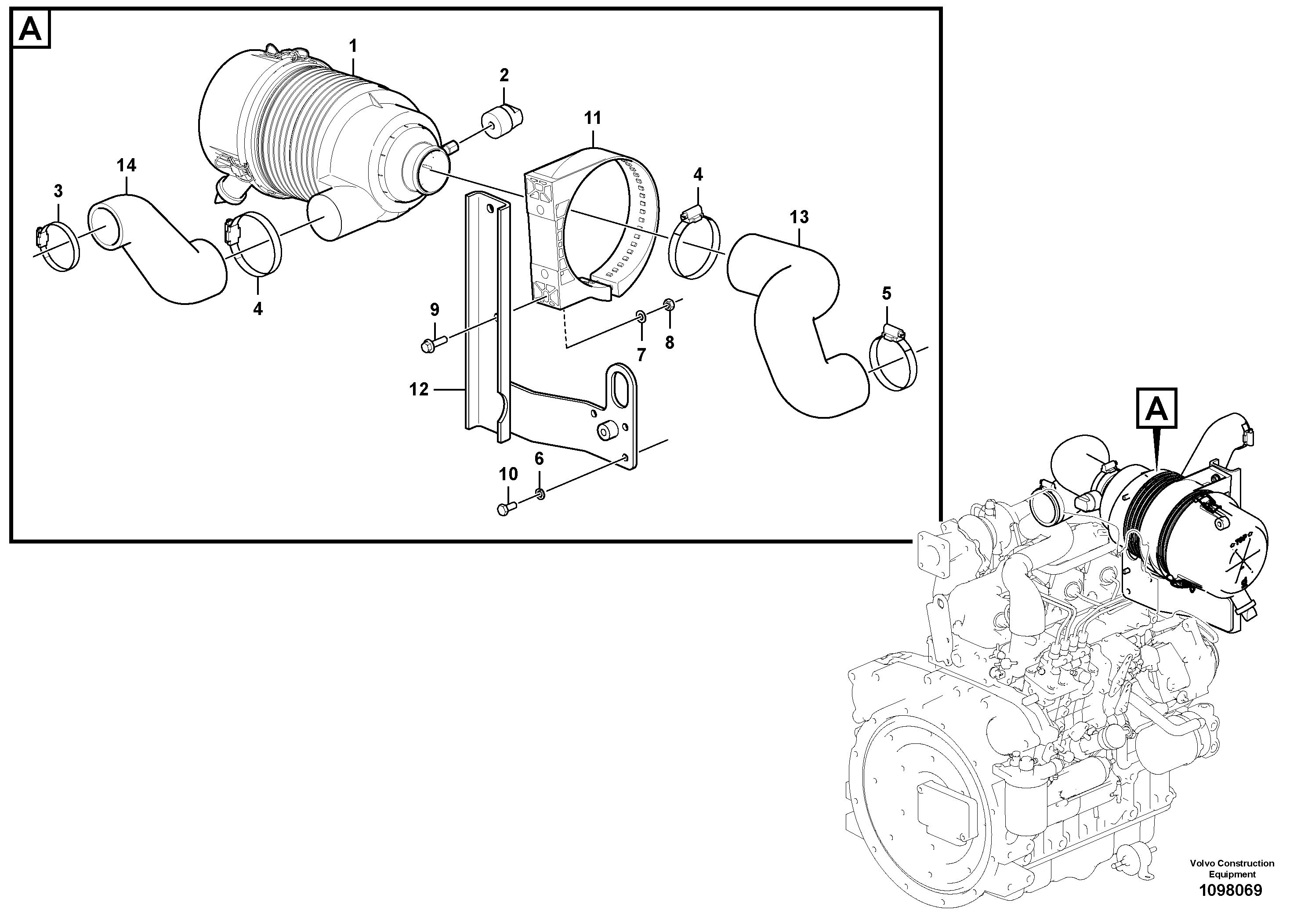 Seat frame VOE14694839 VOLVO