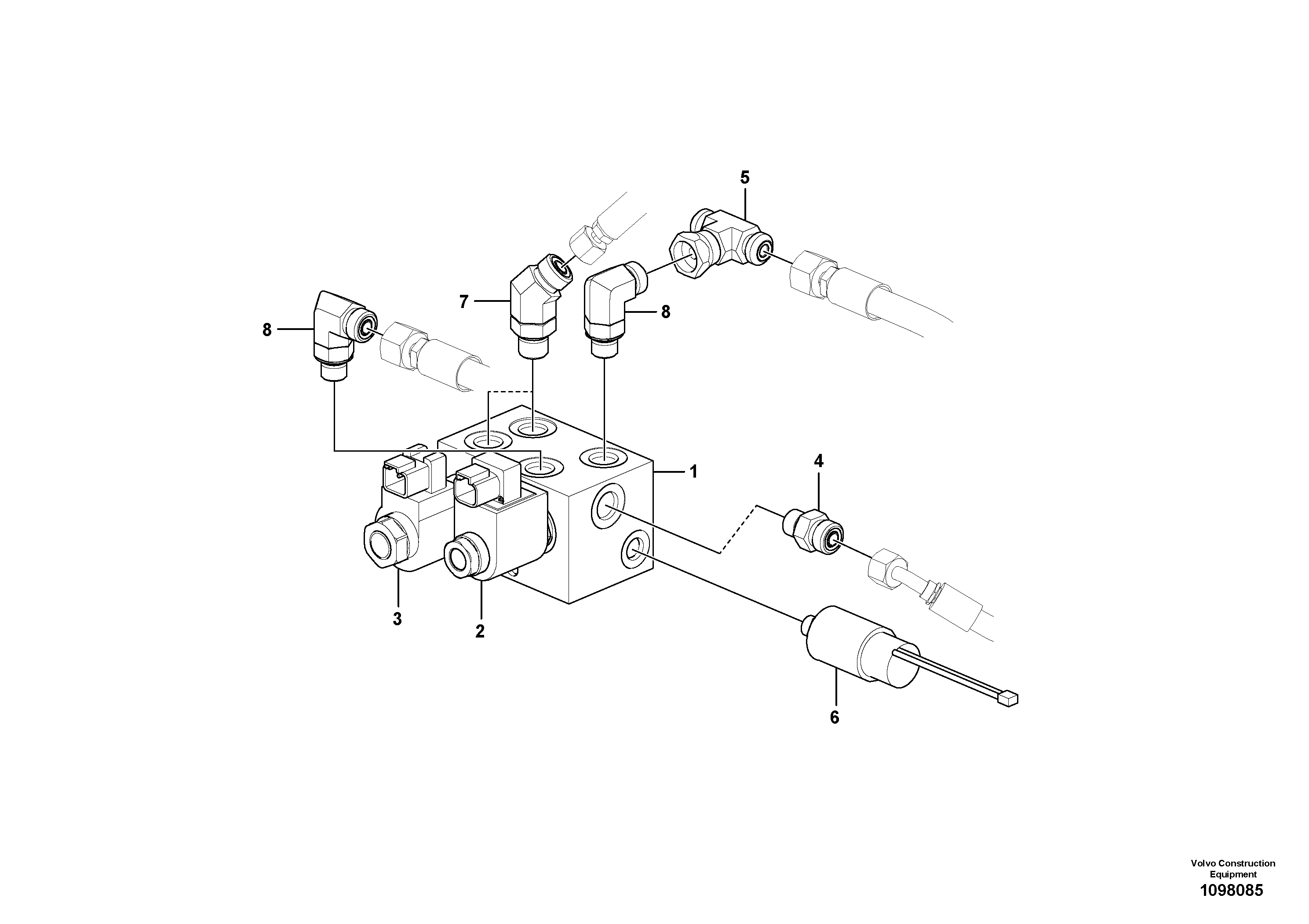 Hose support VOE17458513 VOLVO