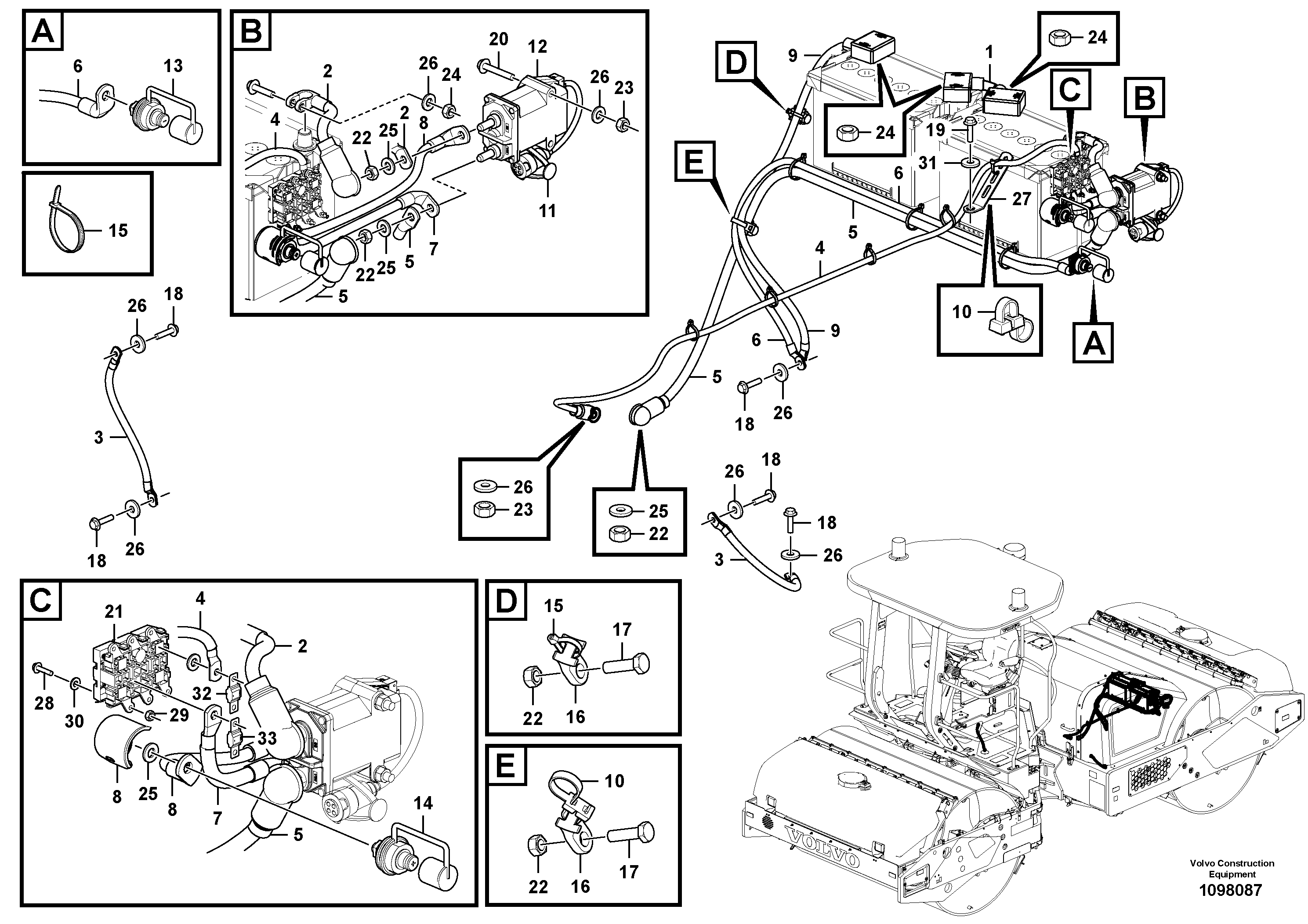 Radio Support VOE12841313 VOLVO