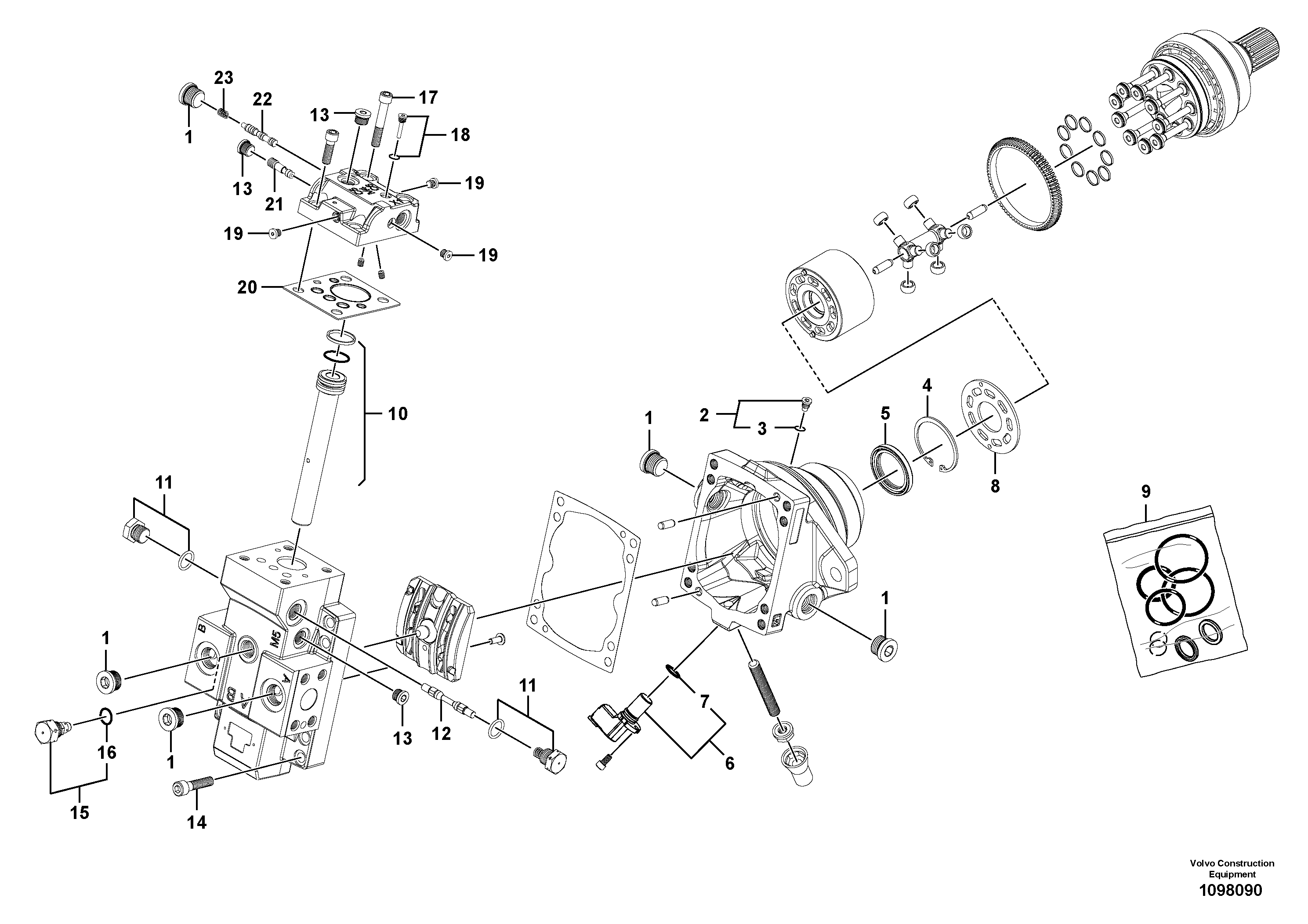 For upper engine part VOE17512929 VOLVO
