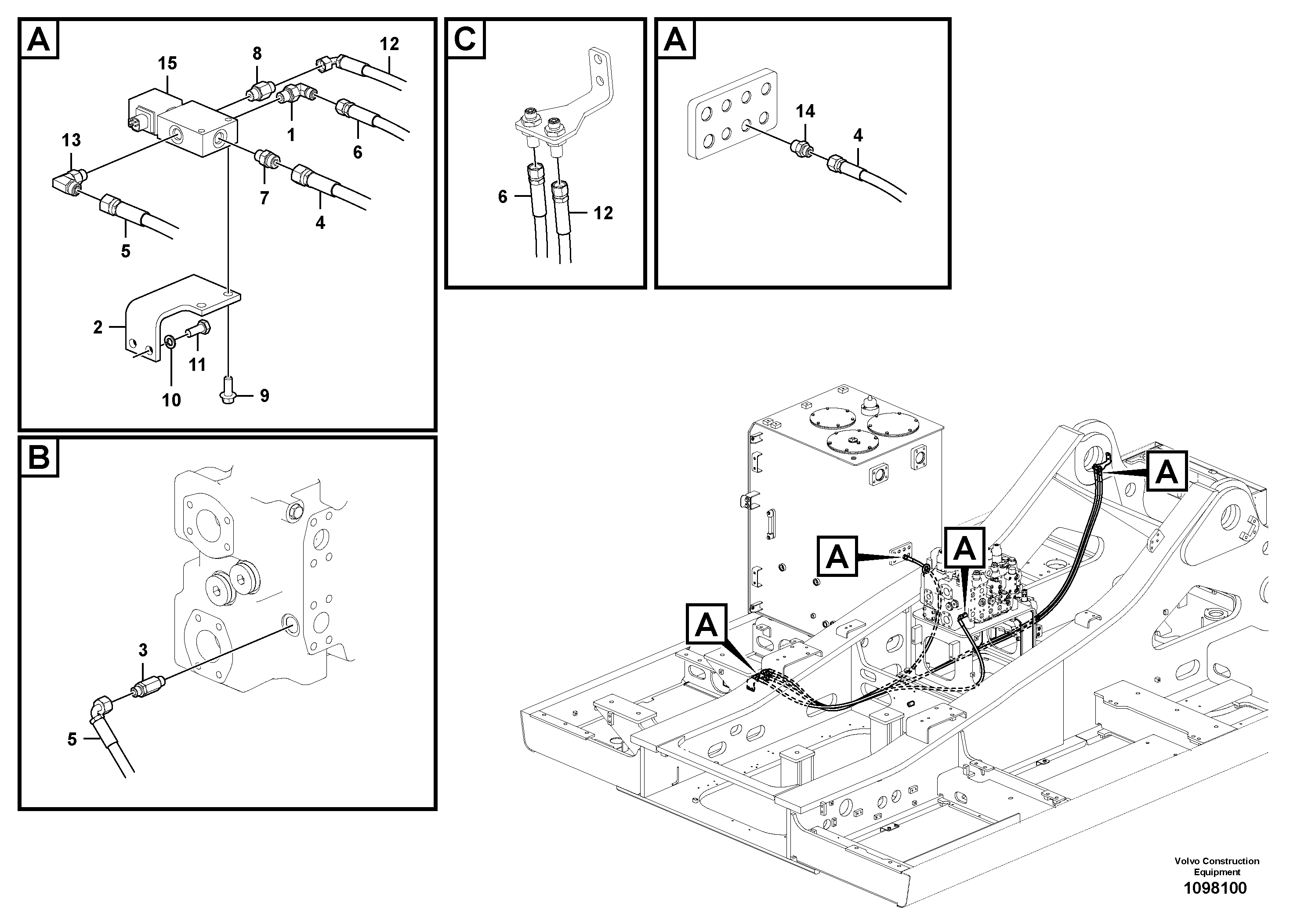 Timing gear casing VOE15801487 VOLVO